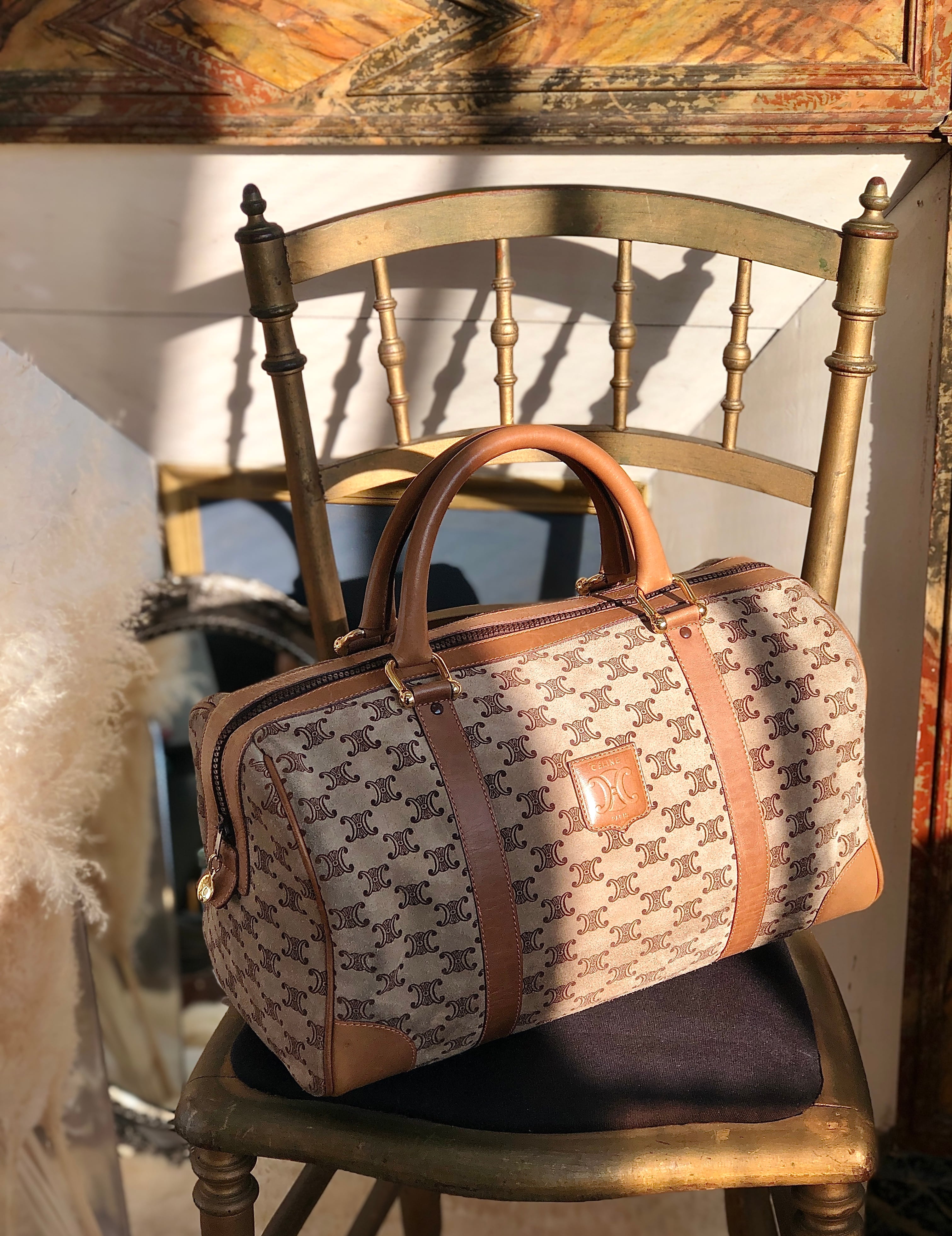 CELINE セリーヌ ボストンバッグ マカダム柄 ボストン バッグ