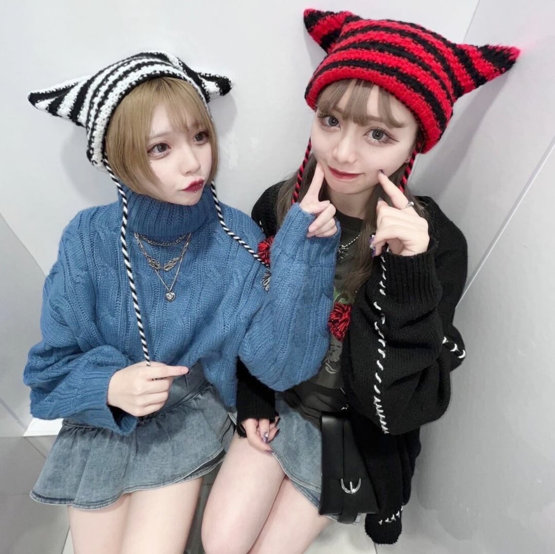 未使用・美品】IKUMI イクミ HORN HOODIE CAP 猫耳帽子 IKUMI イクミ