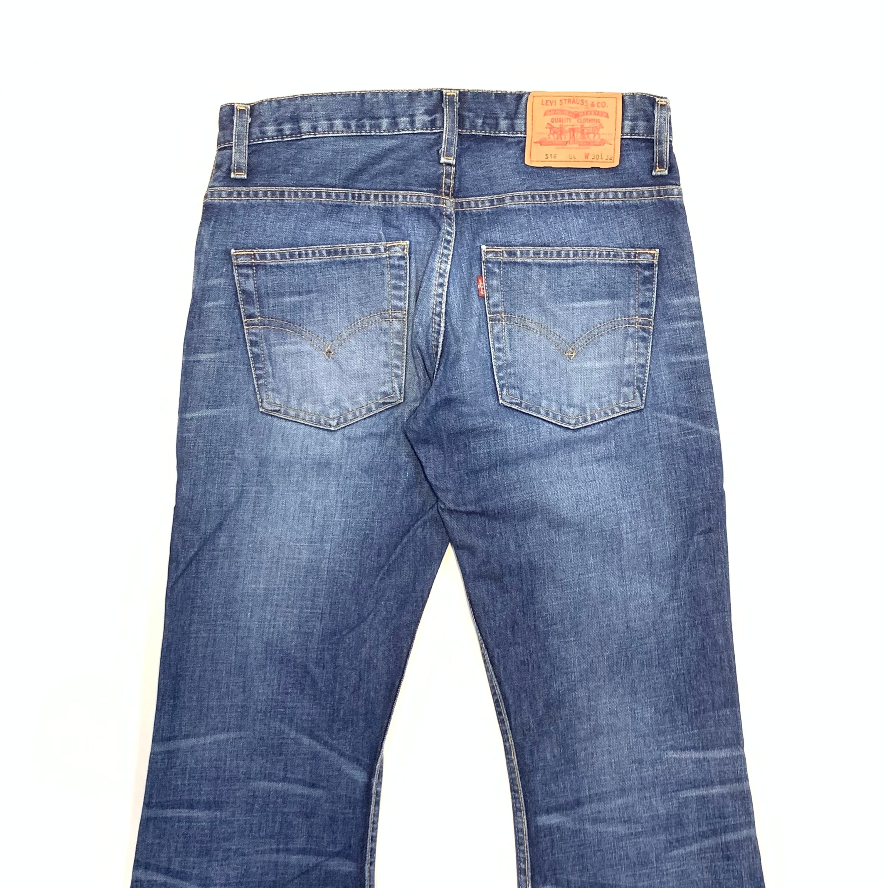 7826 ユーロ リーバイス 516 デニムパンツ 鬼髭 色落ち良好 W30 | San