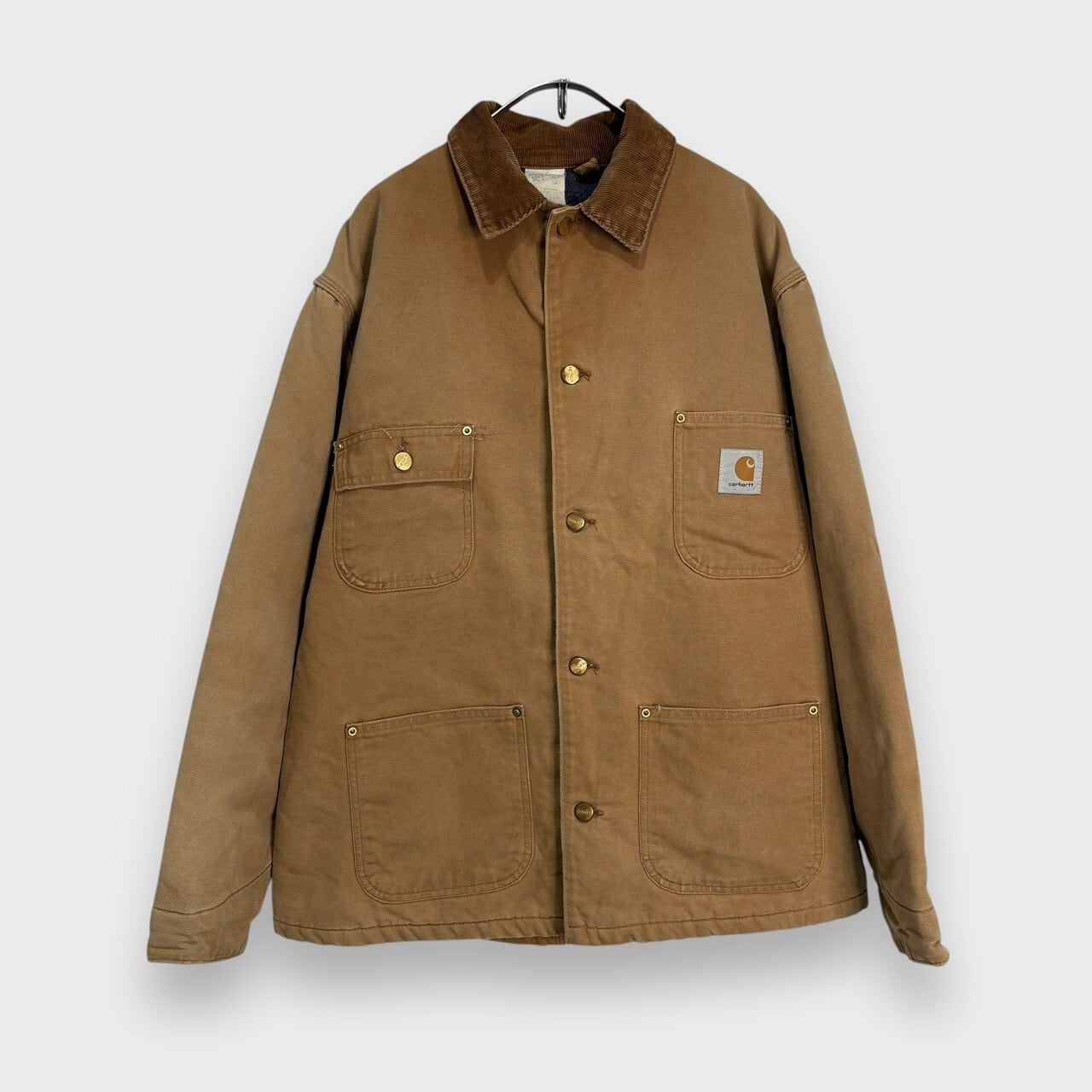 80s carhartt カーハート ミシガンチョアコート ベージュ 44 XL | 古着