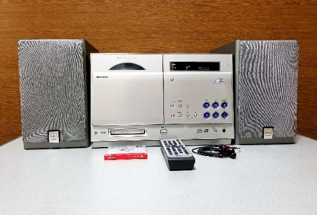1ビットデジタルシステム SHARP SD-CX8 MD & CDコンポ 美品・完動品
