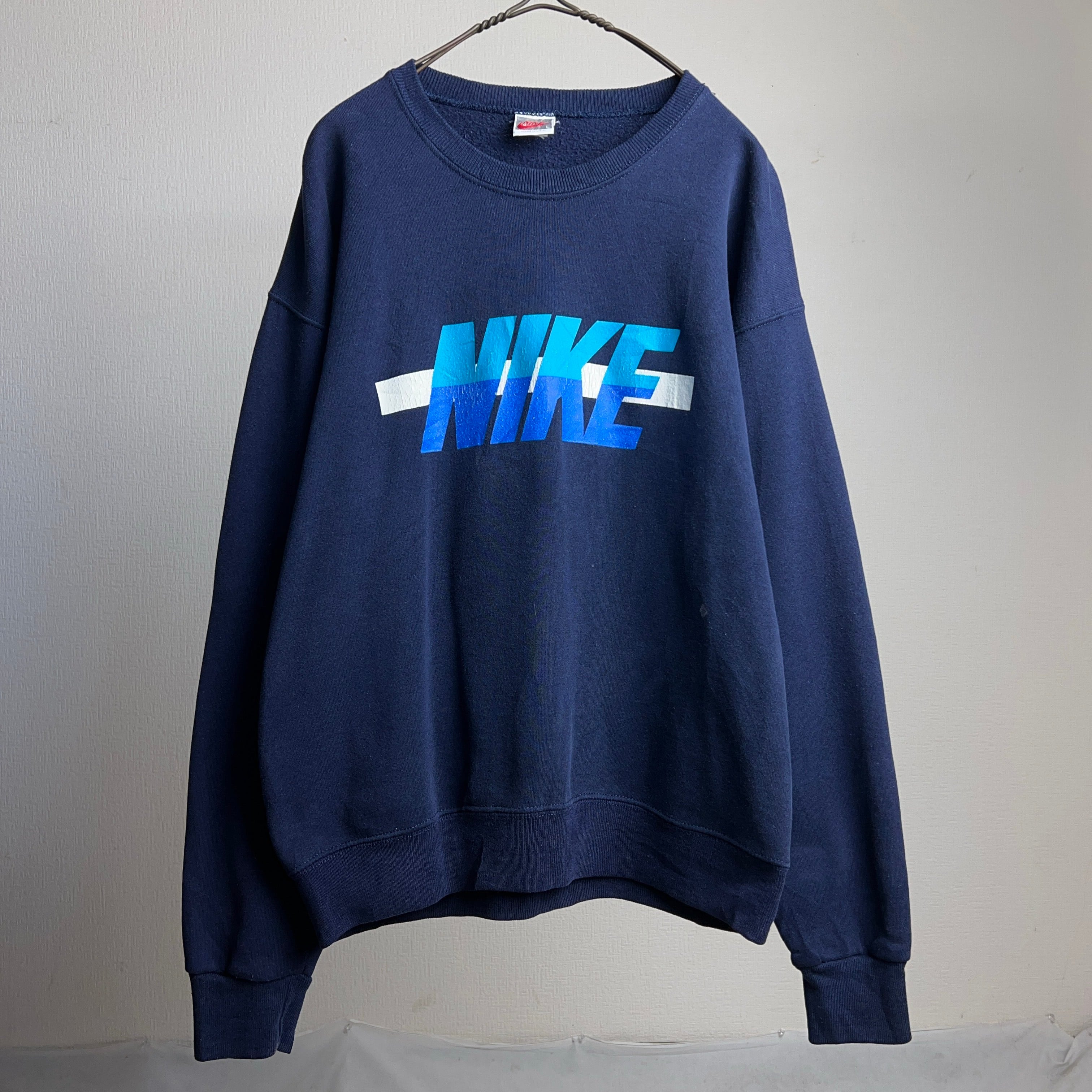 90's NIKE Logo Print Sweatshirt USA製 SIZE L 90年代 ナイキ ロゴ