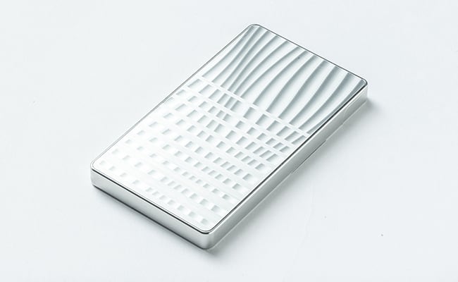 小判型 純銀ようじ入れ 金属工芸 小判型 純銀ようじ入れ 金属工芸