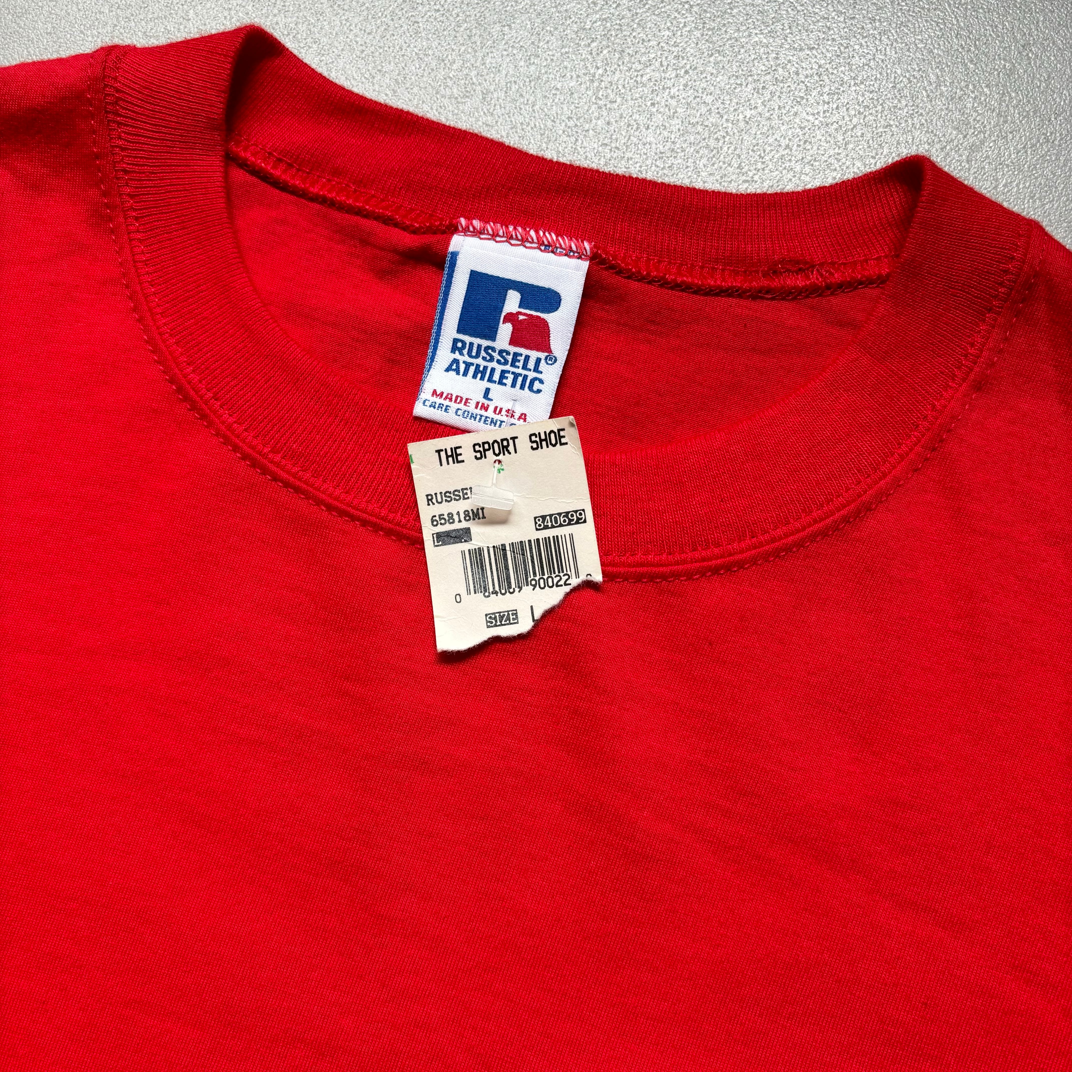 DEAD STOCK!! Russell athletic high cotton T-shirt “size L” “made