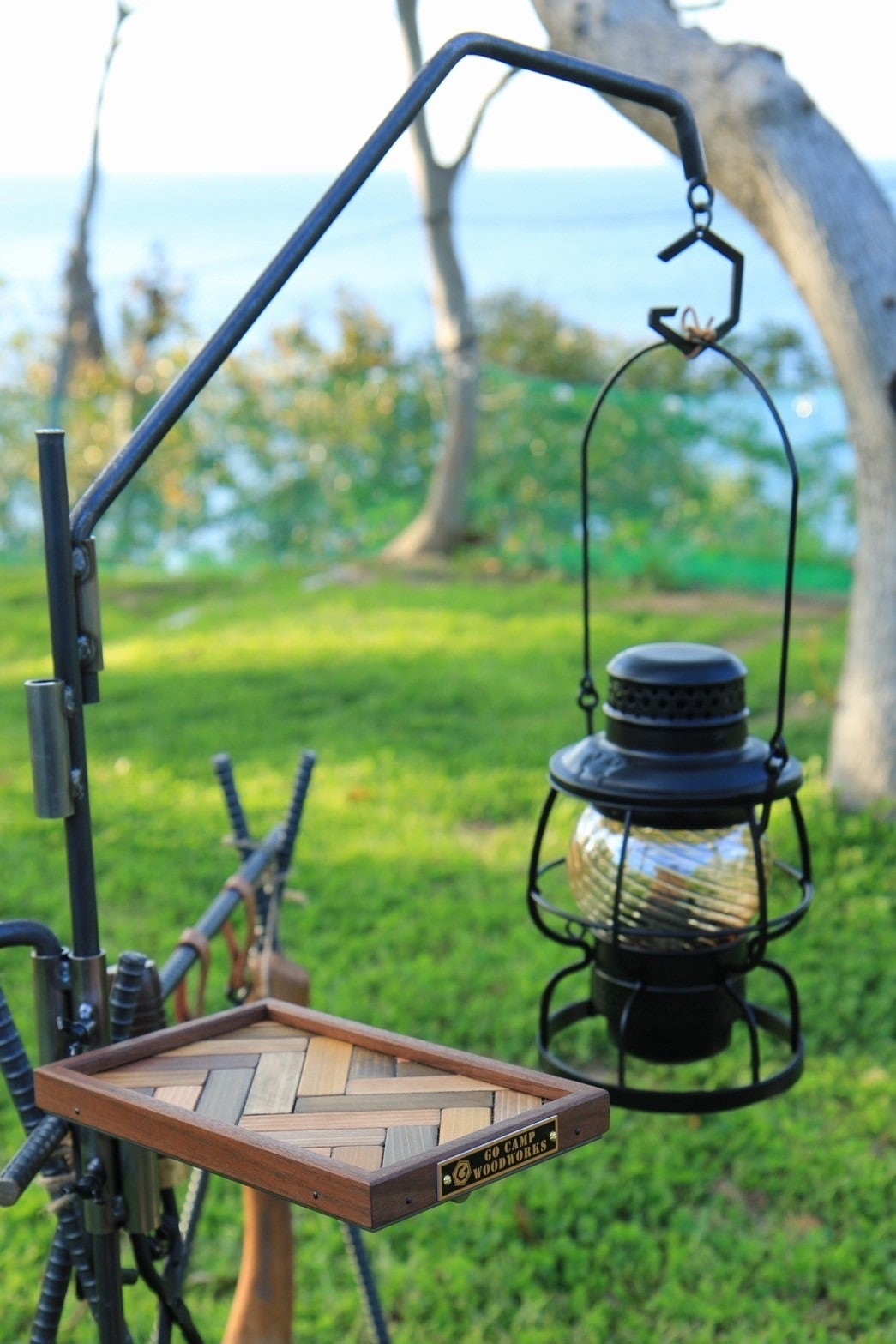 G-ランプハンガー【黒鐡】5点セット（延長バー付） | GO CAMP WOODWORKS