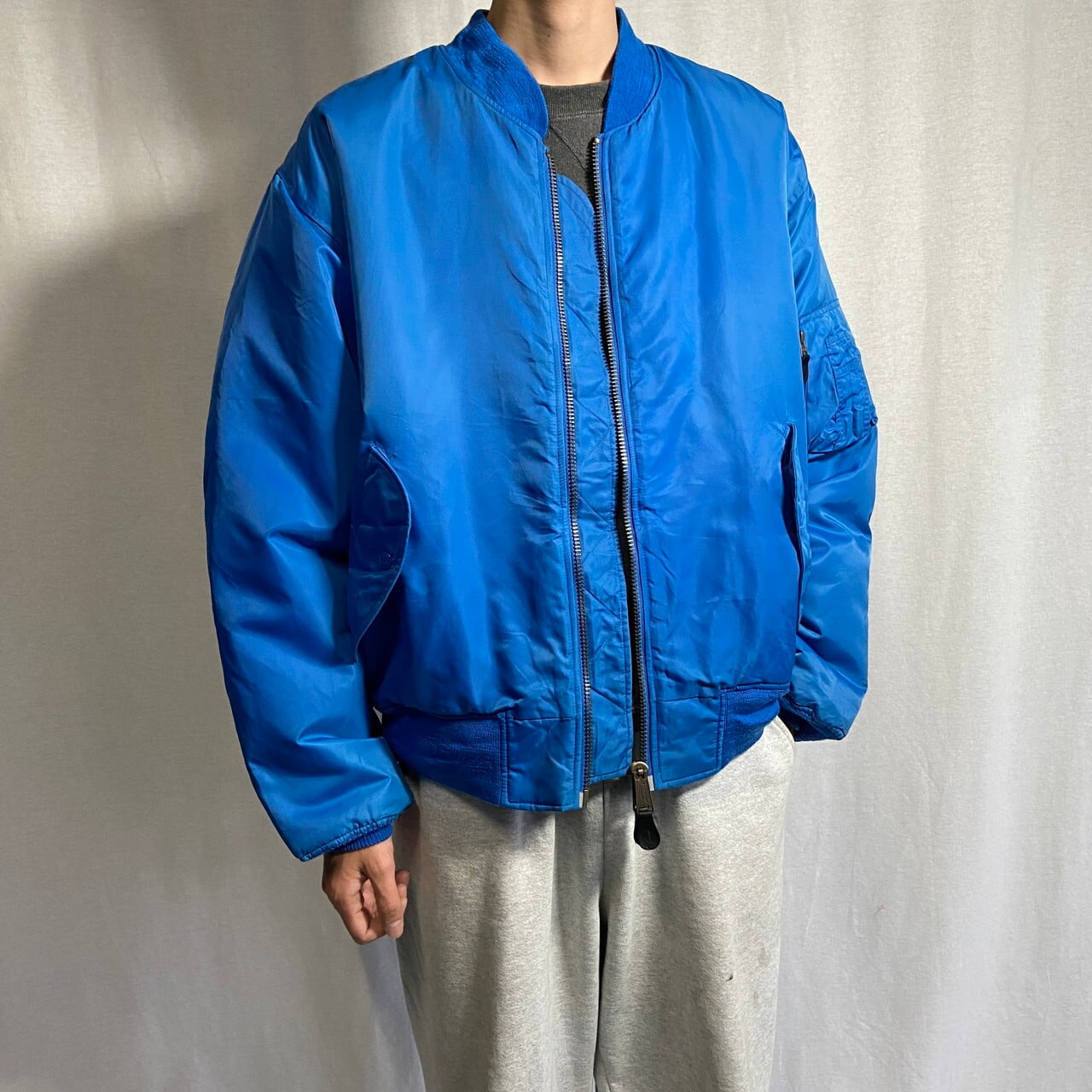 ST ARMY INDUSTRIES MA-1タイプ ミリタリー フライトジャケット メンズ