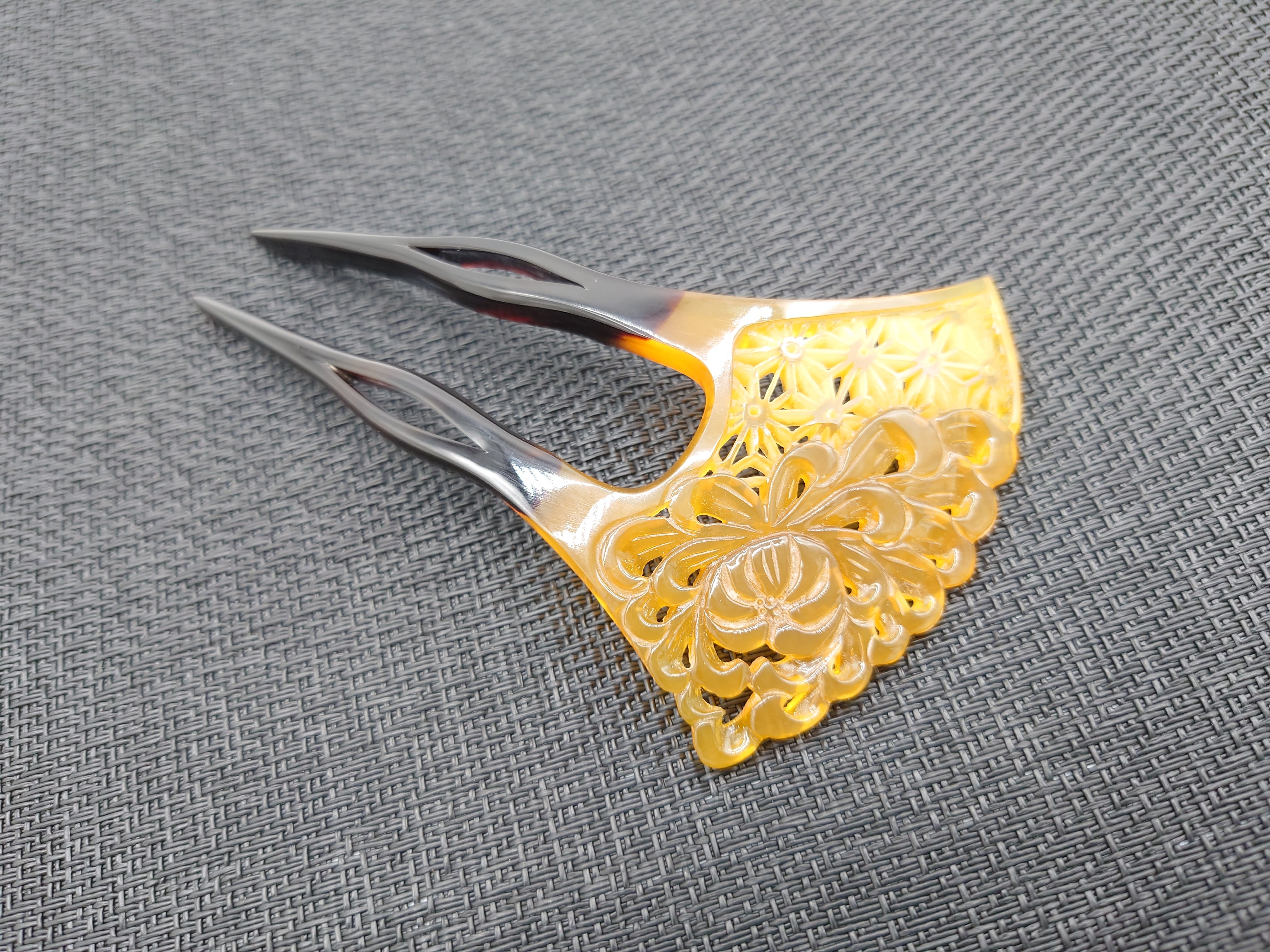 べっ甲 簪（かんざし）（K-003） | べっ甲アクセサリー「なにわべっ甲