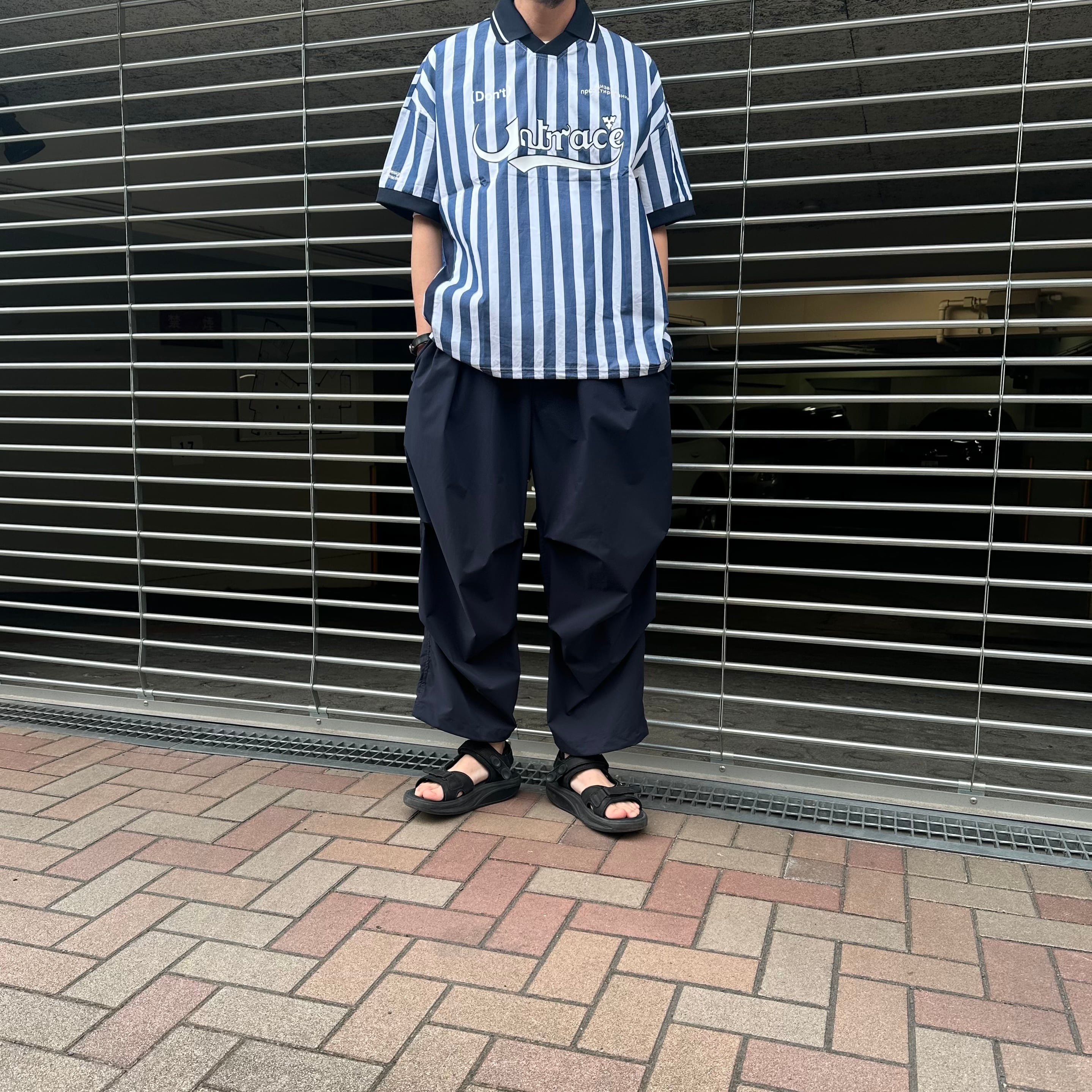 UNTRACE) STRIPE FOOTBALL GAME SHIRT S/S | apt335nyc