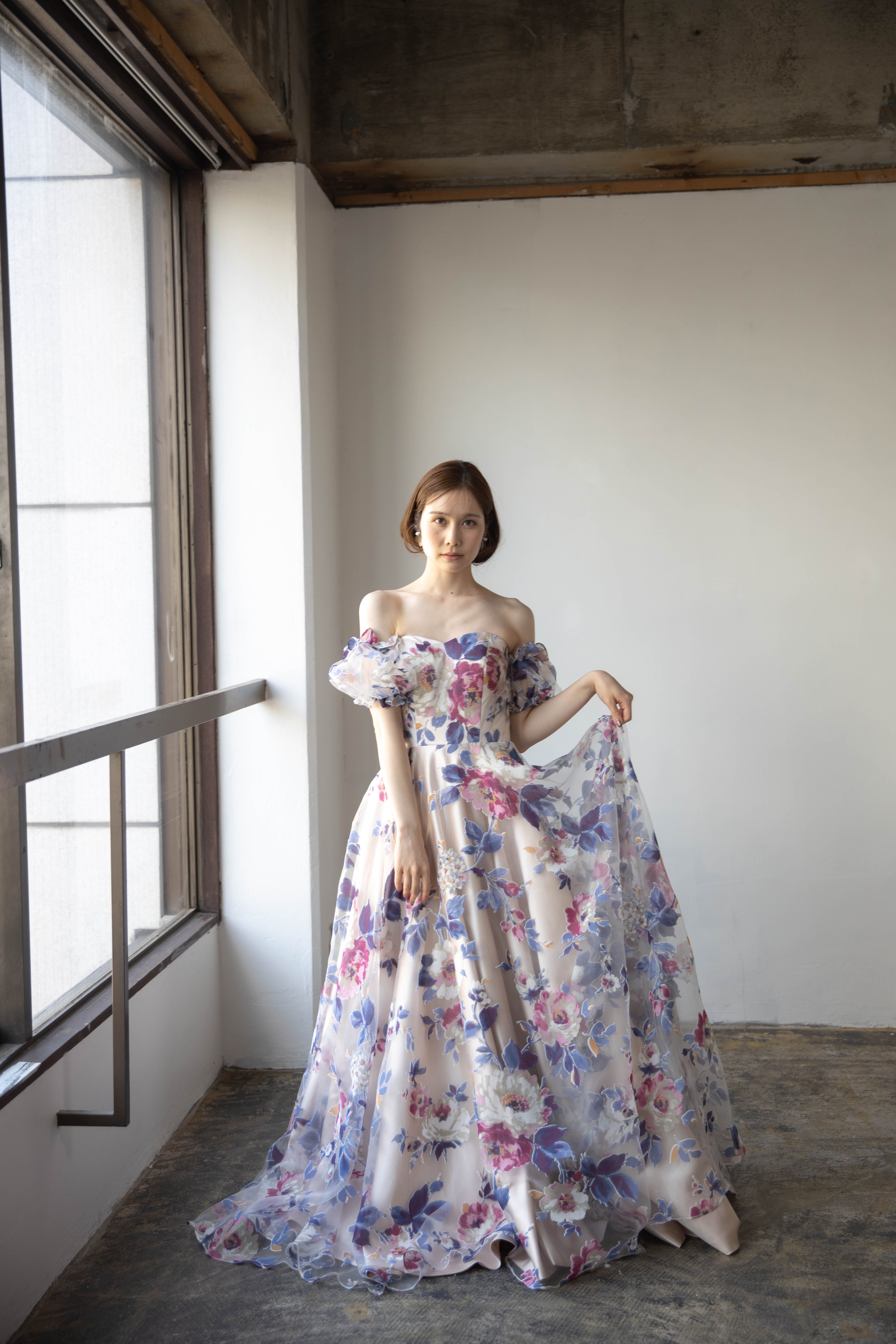 THE URBAN BLANCHE ORIGINAL 】 2WAY 花柄 カラードレス WEDDING 商品