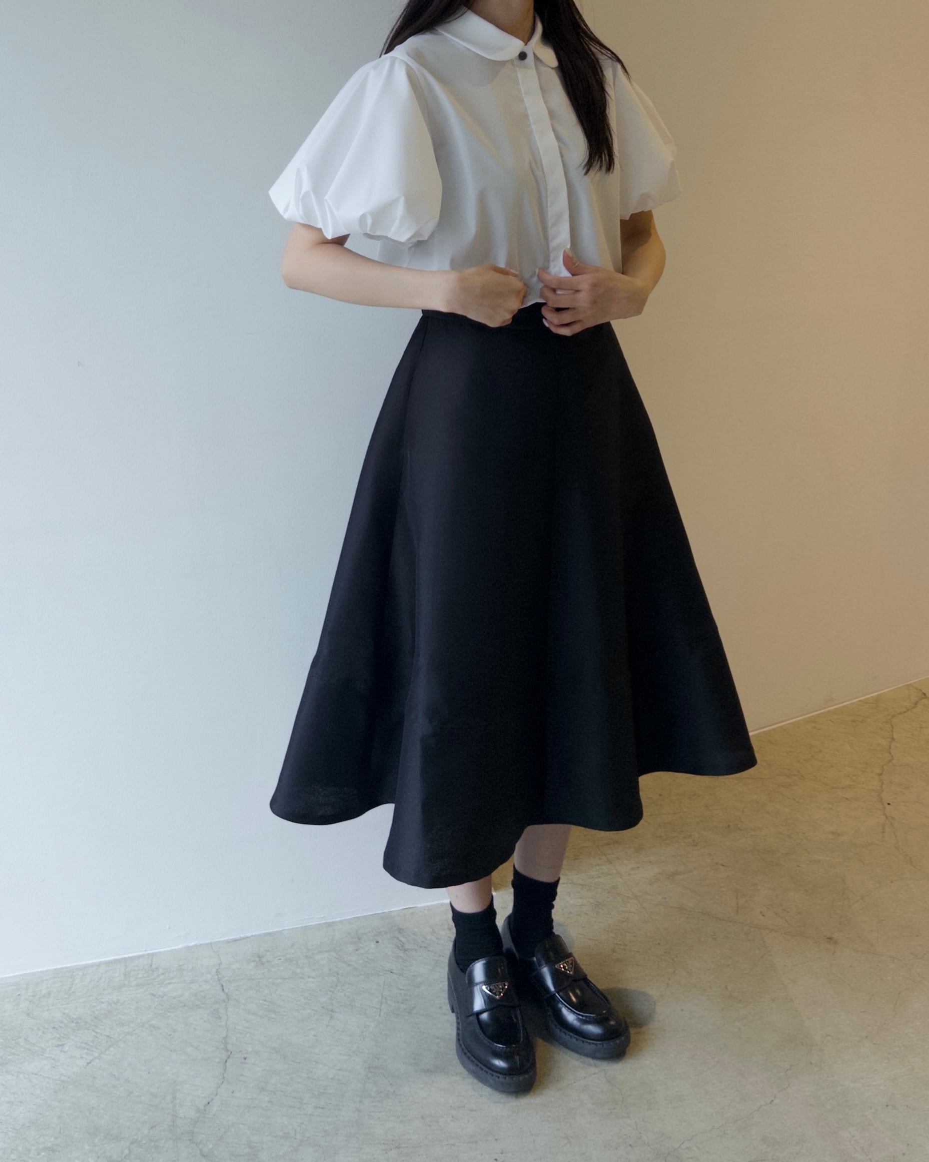 スカート emm the shop scuba Aline skirt Aline tsuya skirt | emm