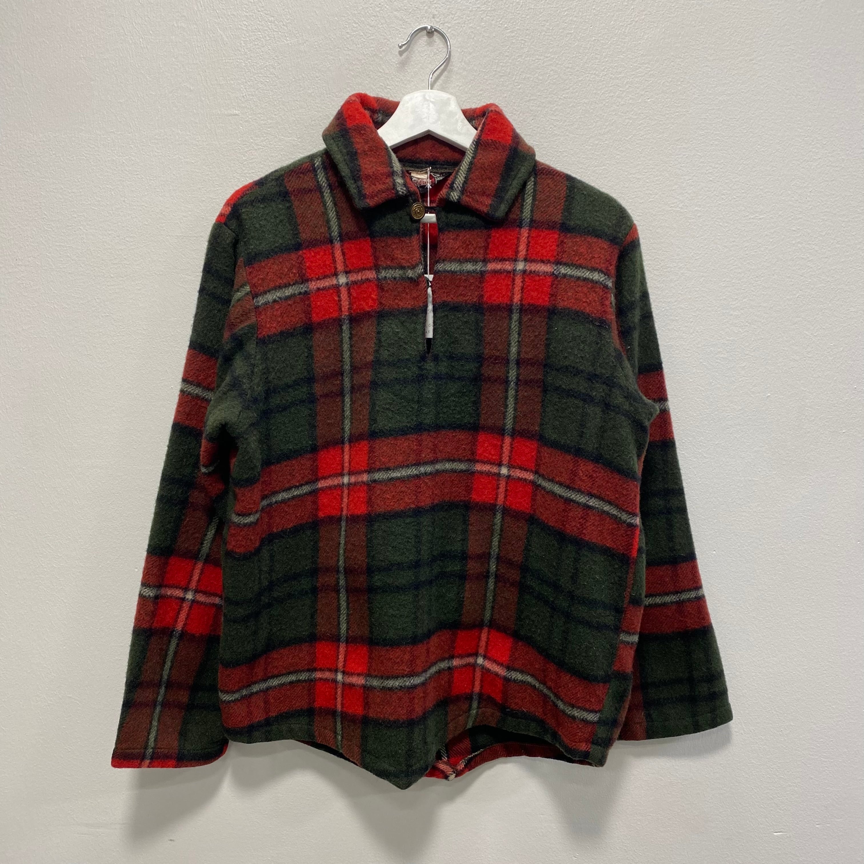 1950-60s ンテージ50～60s?Woolrichフルジップウールシャツジャケット