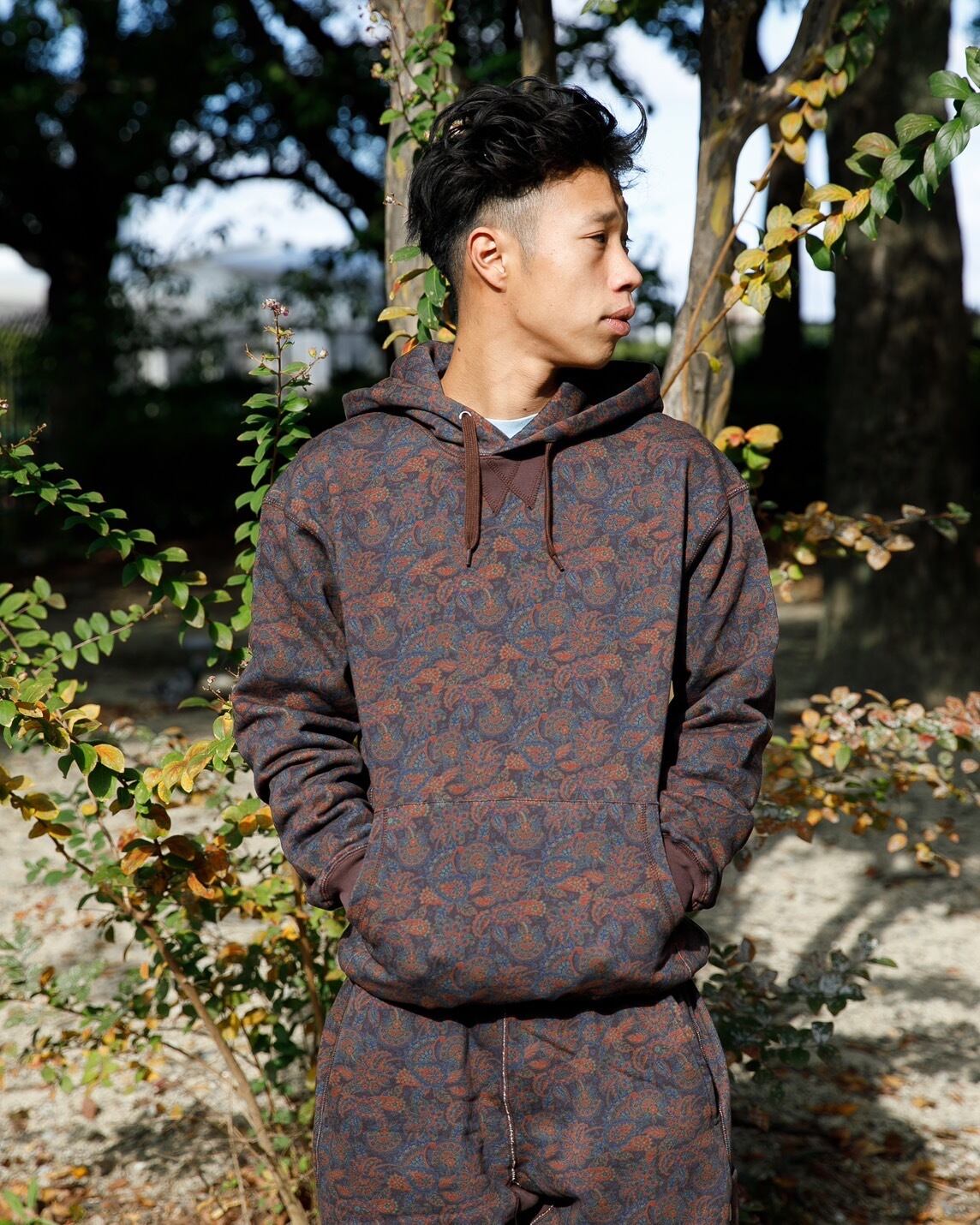 WHIMSY / PAISLEY HOODIE / BURGUNDY | GOOD TIMES