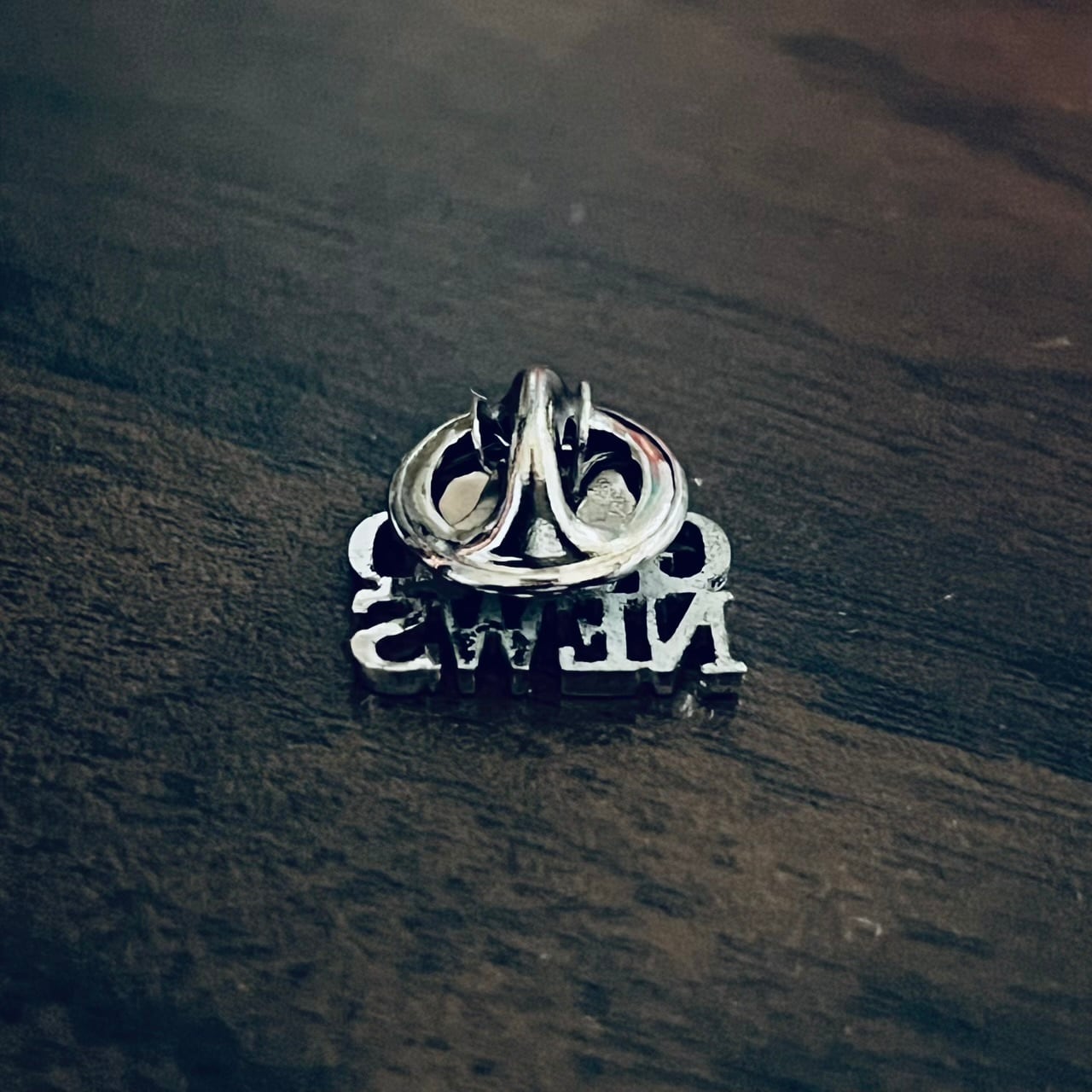 VINTAGE TIFFANY & CO. GOOD NEWS Pin Badge Sterling Silver