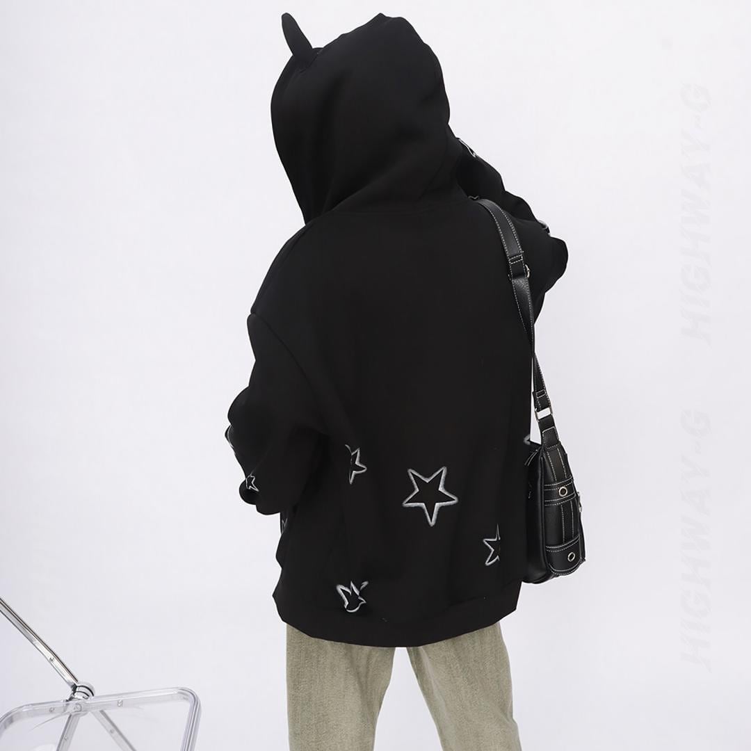 UNKNOWN星柄デビルフードパーカー（全3色） / HWG915 | HiGHWAY-G