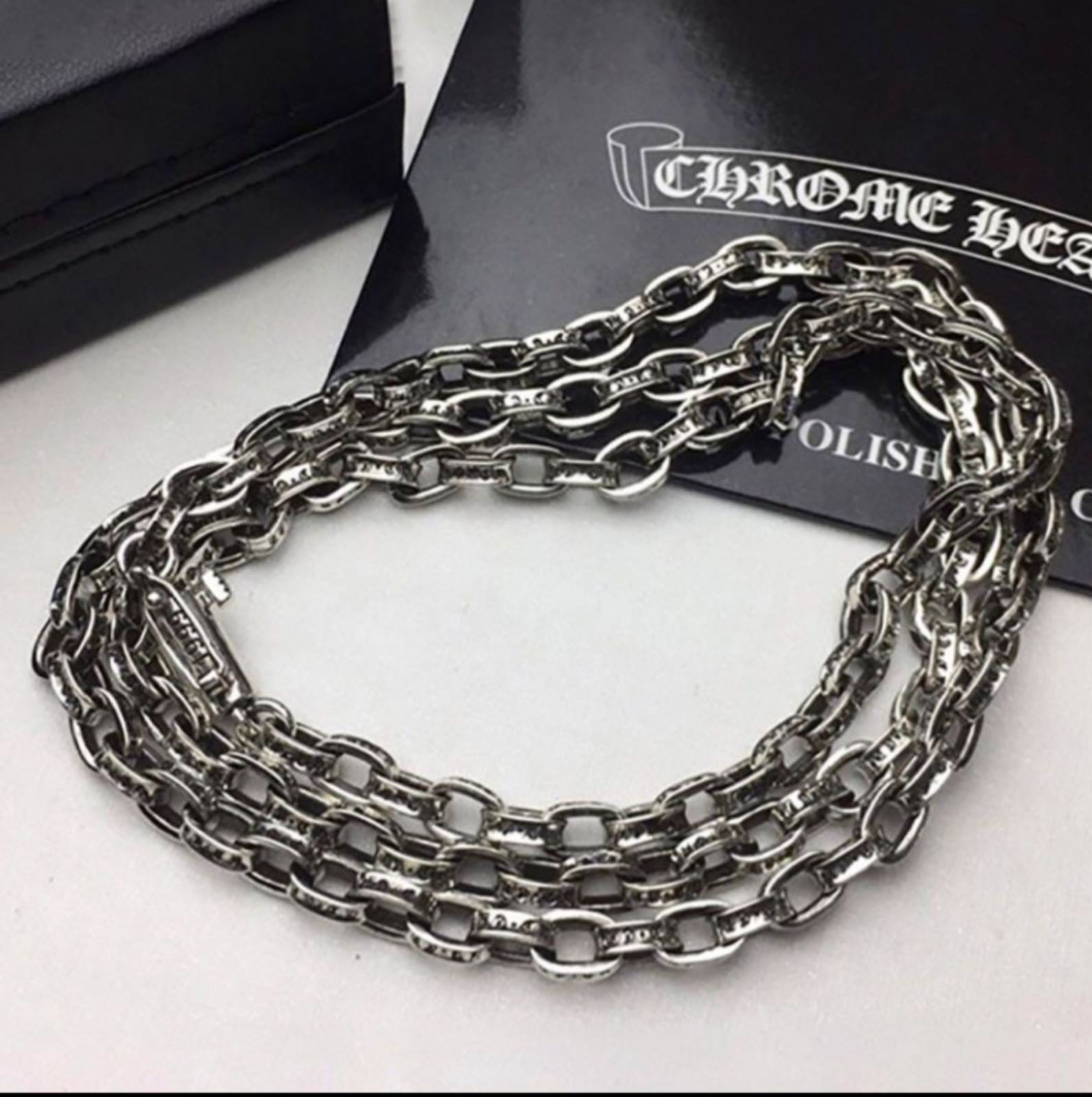 CHROME HEARTS クロムハーツ ペーパーチェーンネックレス 20インチ