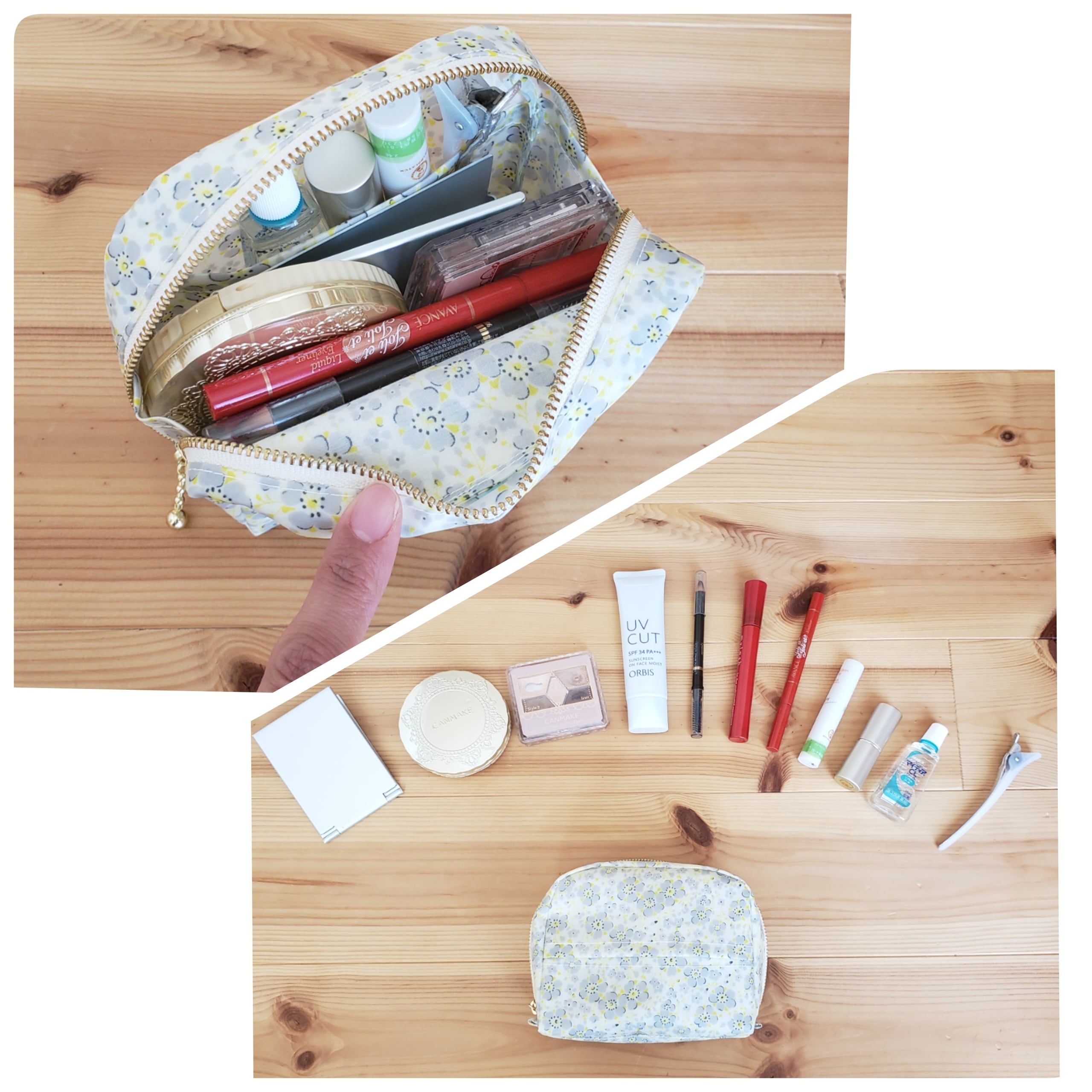 ミナペルホネン tambourine × run run run のコロンとマチ付き