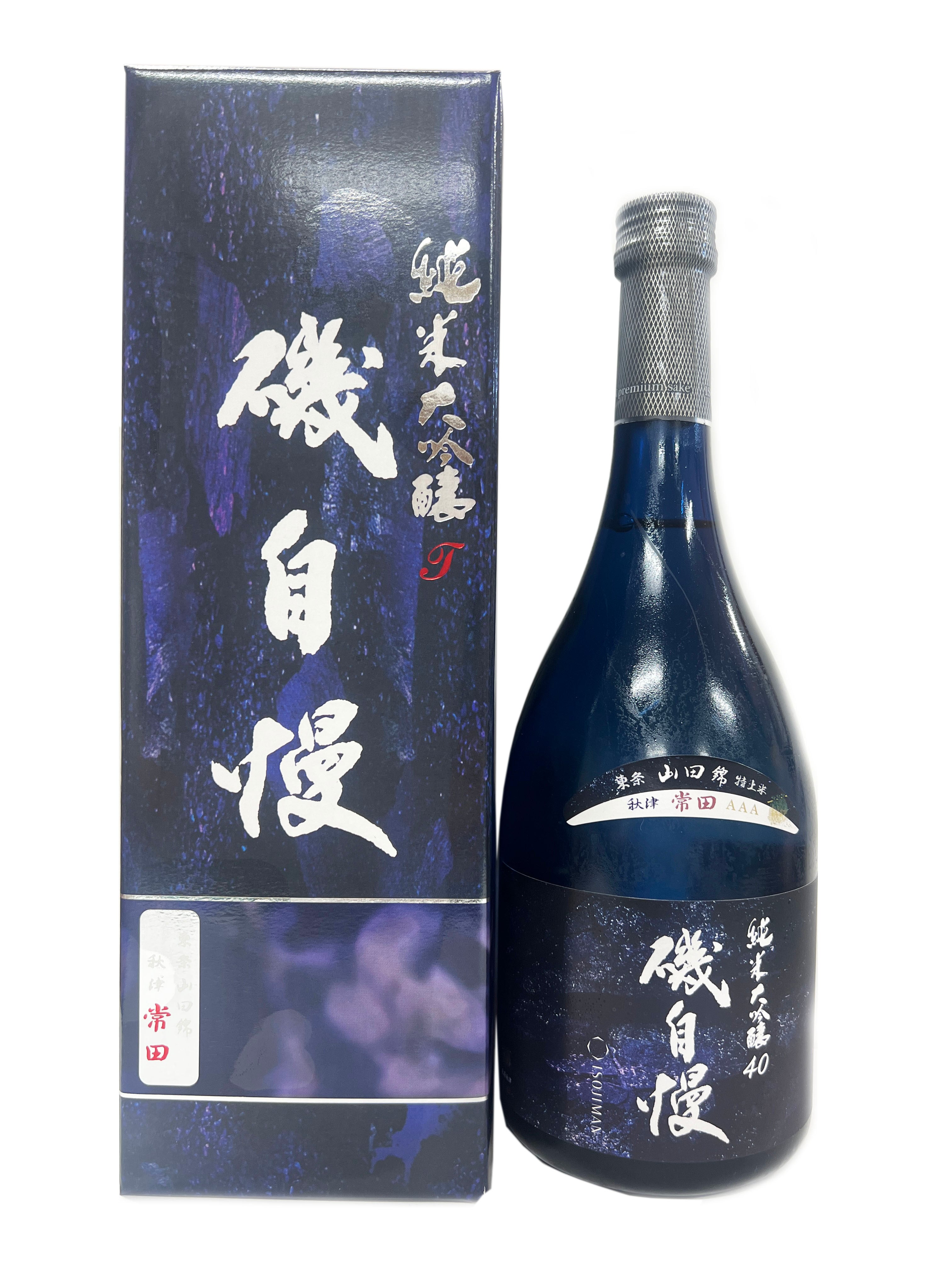 磯自慢 純米大吟醸 ブルーボトル 常田 720ml | 株式会社浪漫亭