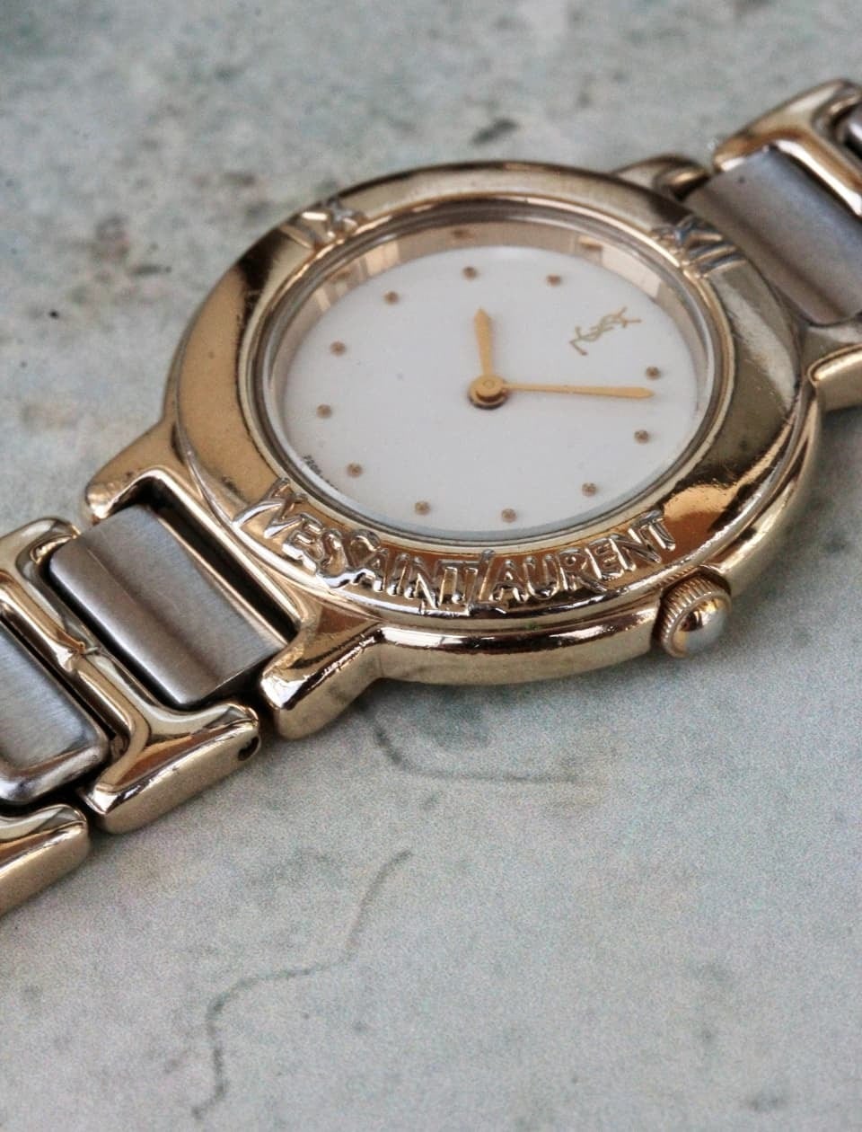 YvesSaintLauren(イブサンローラン) ゴールド×シルバー ヴィンテージ