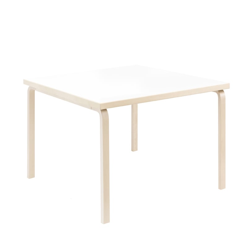 81C テーブル（75×75cm）ホワイト ラミネート［ アルテック ］ | REAL