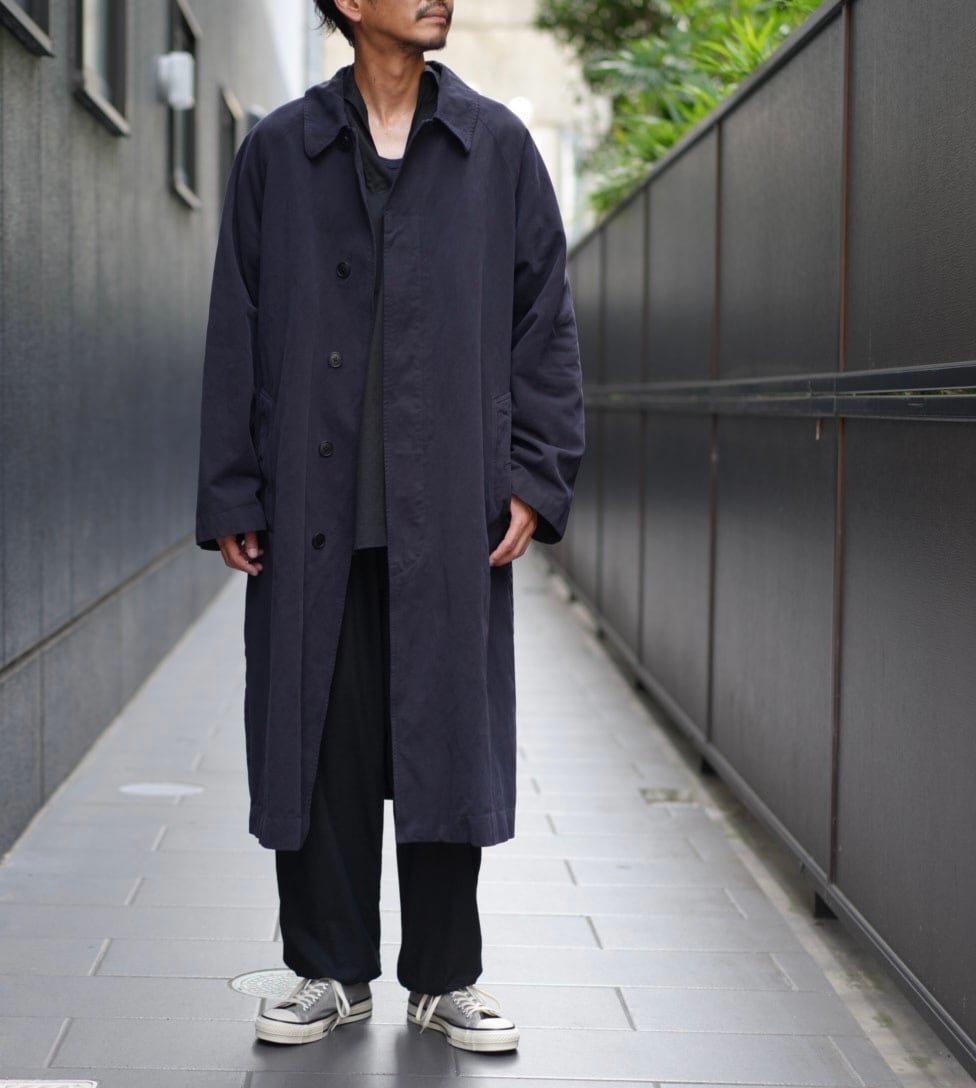 COMOLI(コモリ) / 製品染バルカラーコート -NAVY-(A03-04001) | Pay ID