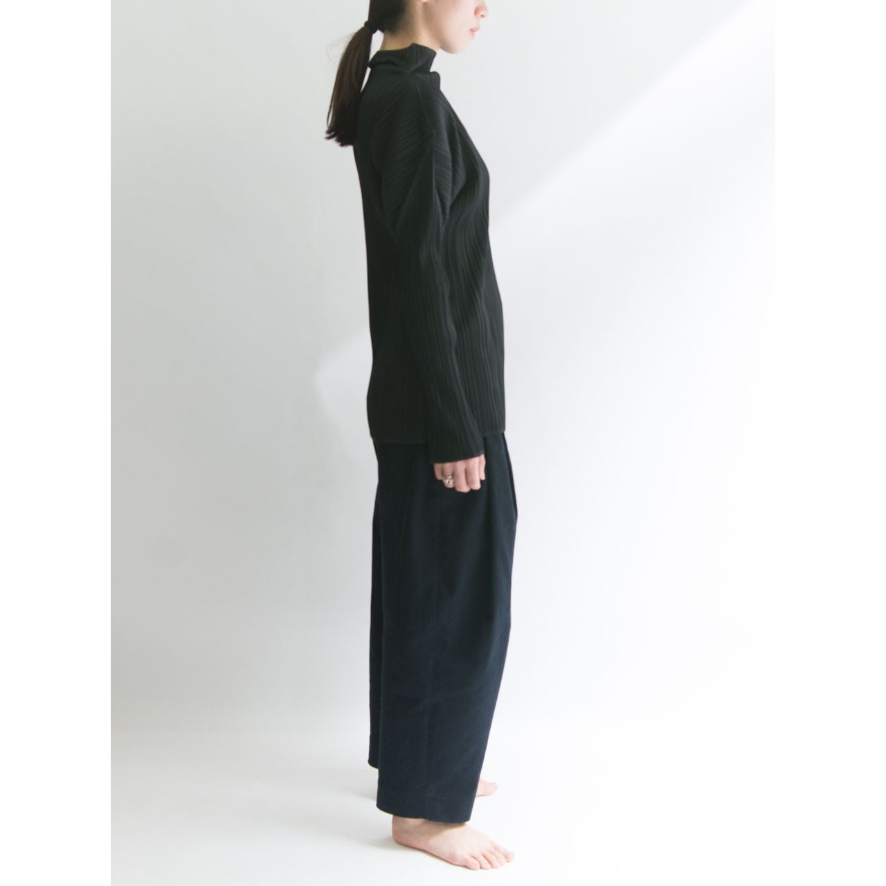 PLEATS PLEASE ISSEY MIYAKE 】Made in Japan high neck pullover