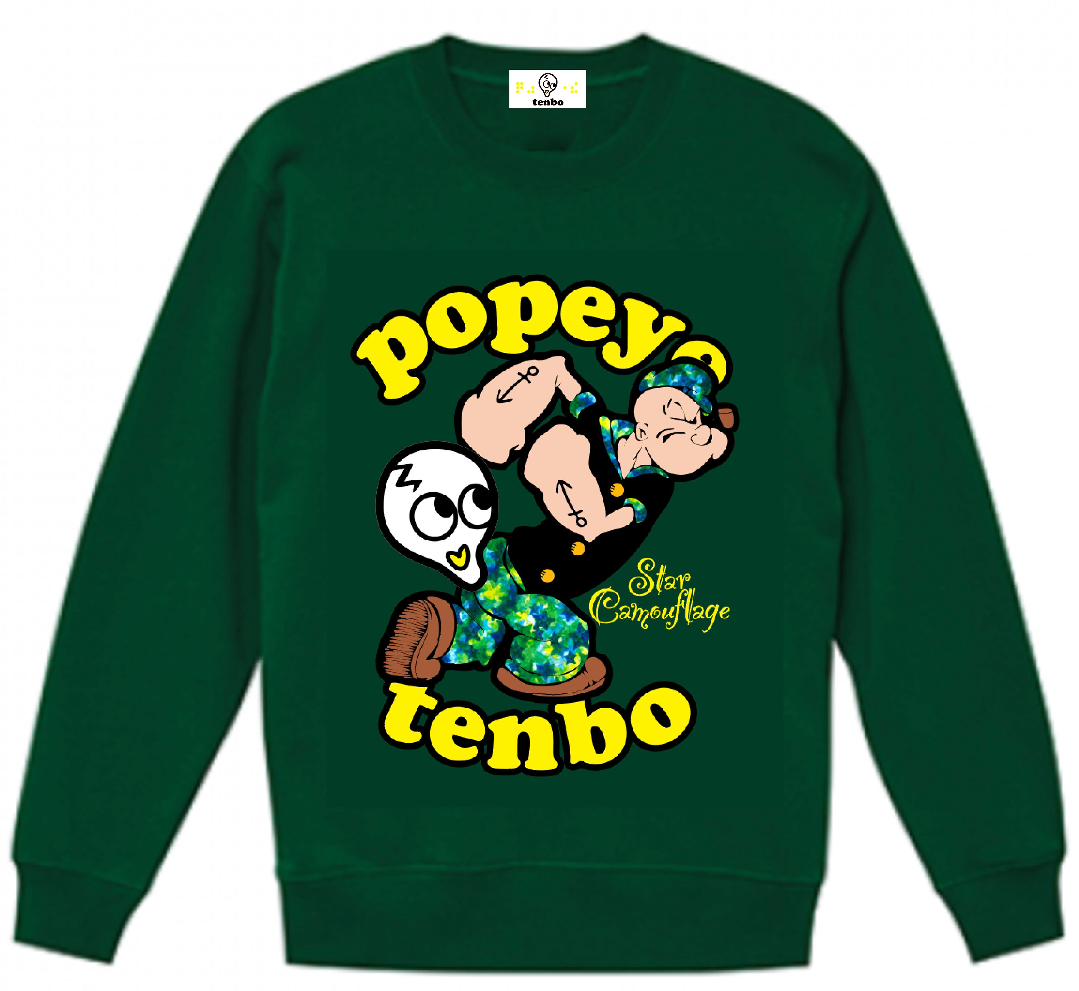 ポパイ星迷彩トレーナー（S〜2XL対応） | tenbo webshop