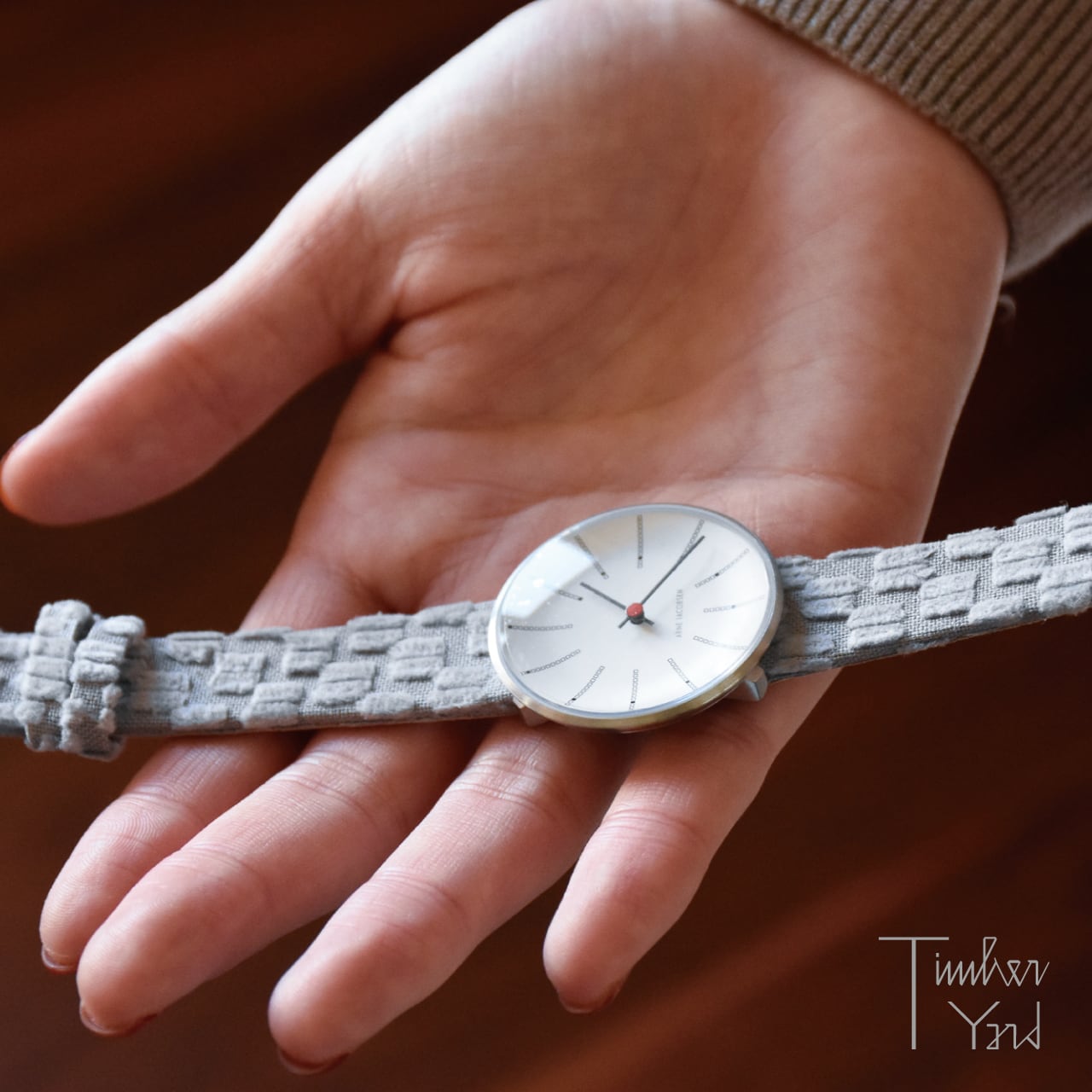 在庫限り】ミナ ペルホネンコラボ Watch / Bankers / ライトグレー