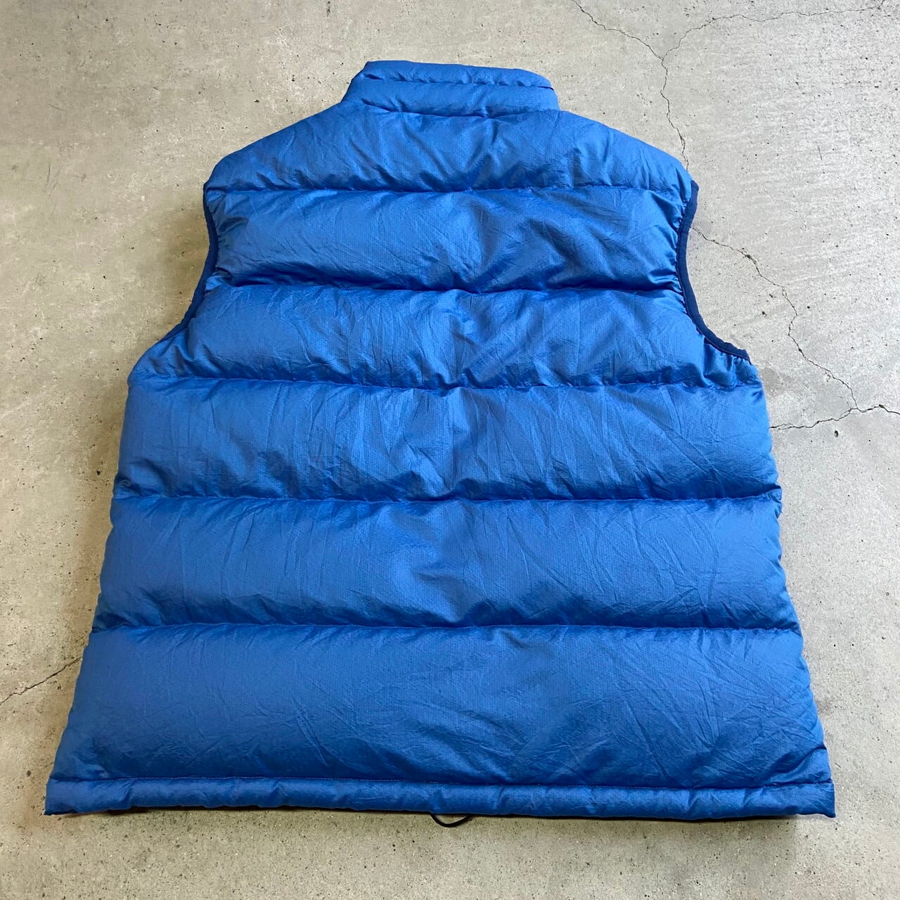 patagonia パタゴニア ダウンベスト メンズL相当 古着 ブルー 青