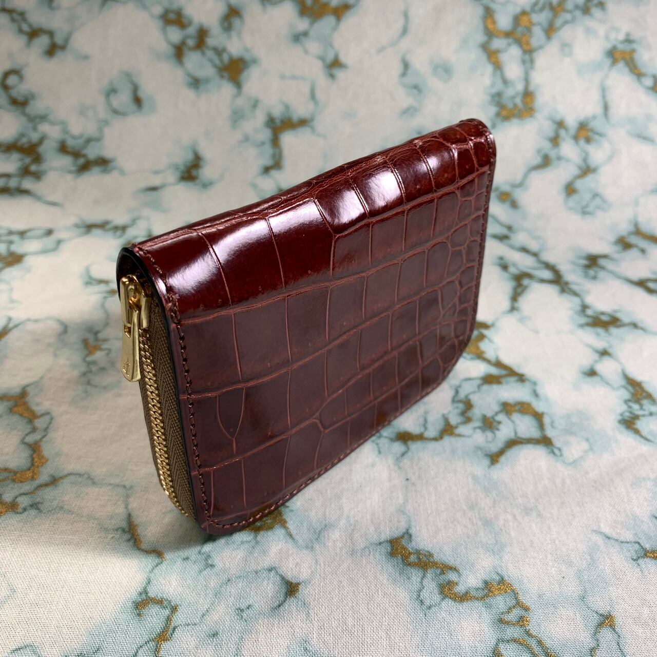 国産ポロサス スモールクロコダイル firebird ラウンドケース 国産