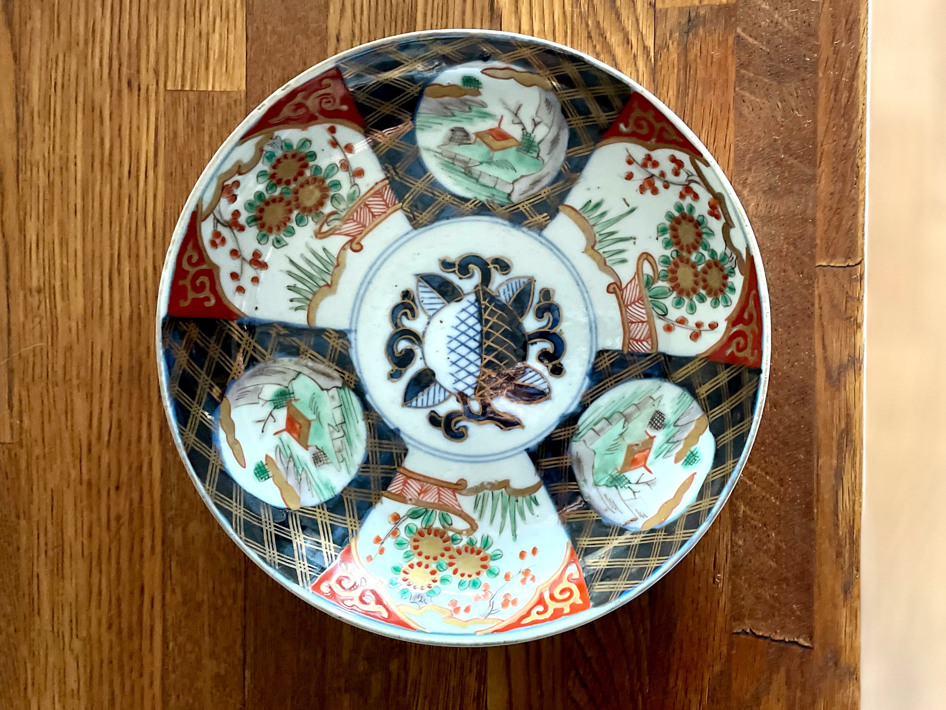 日本の骨董】伊万里錦手六寸皿【江戸時代後期】1枚ずつの販売 | dish