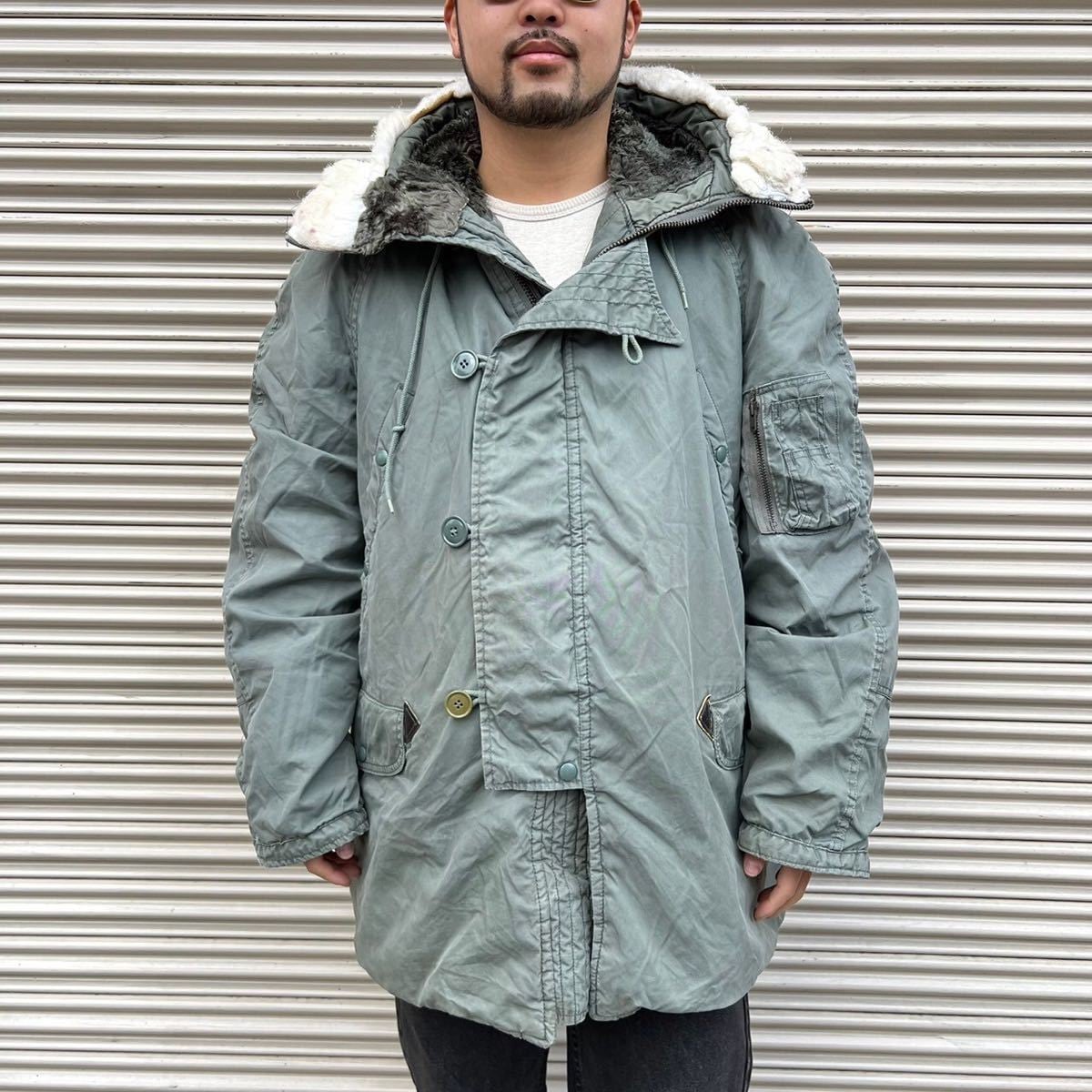 極上 80s 米軍実物 USAF オリジナル N-3B パーカー フライトジャケット