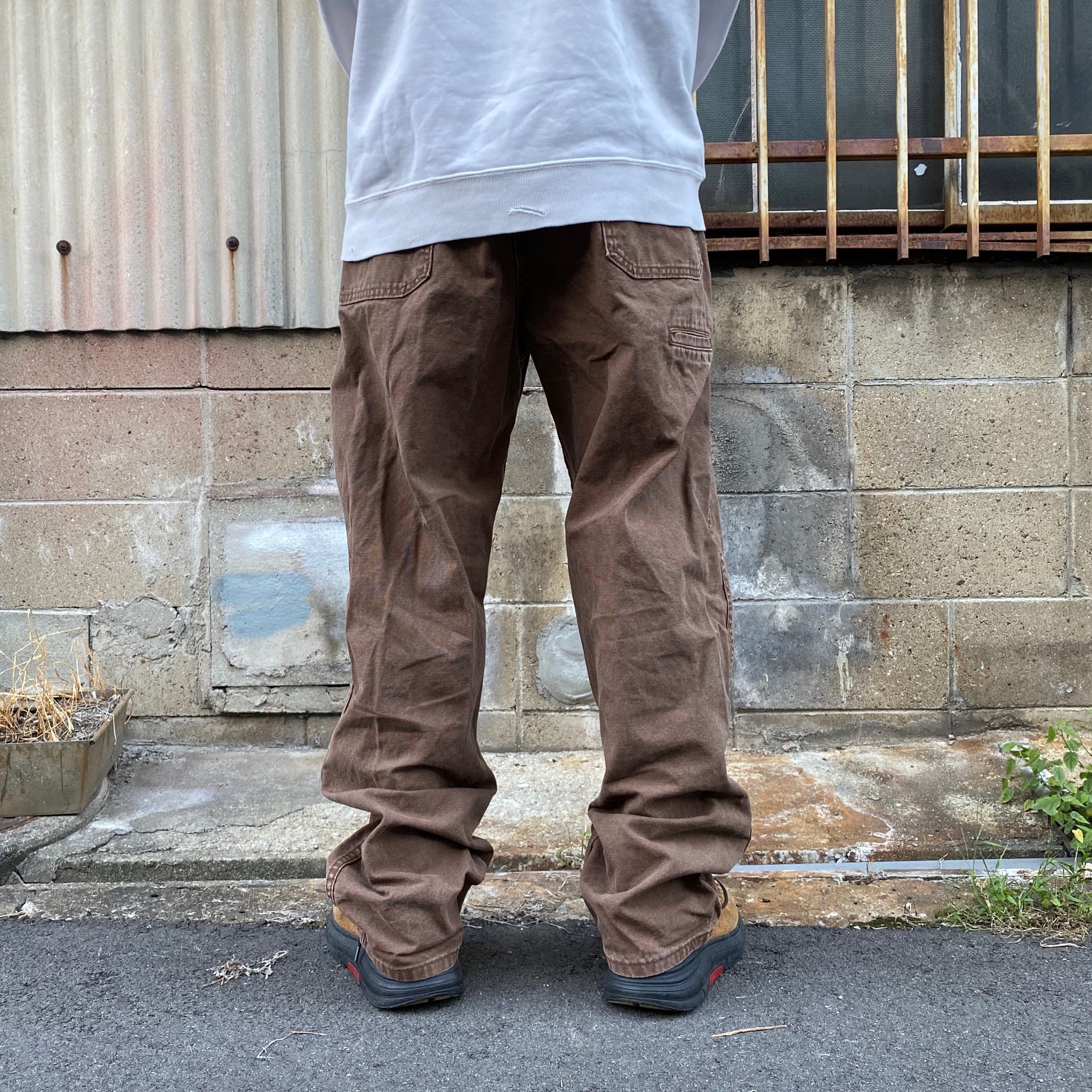Dickies ディッキーズ ダック地 ペインター ワークパンツ ブラウン