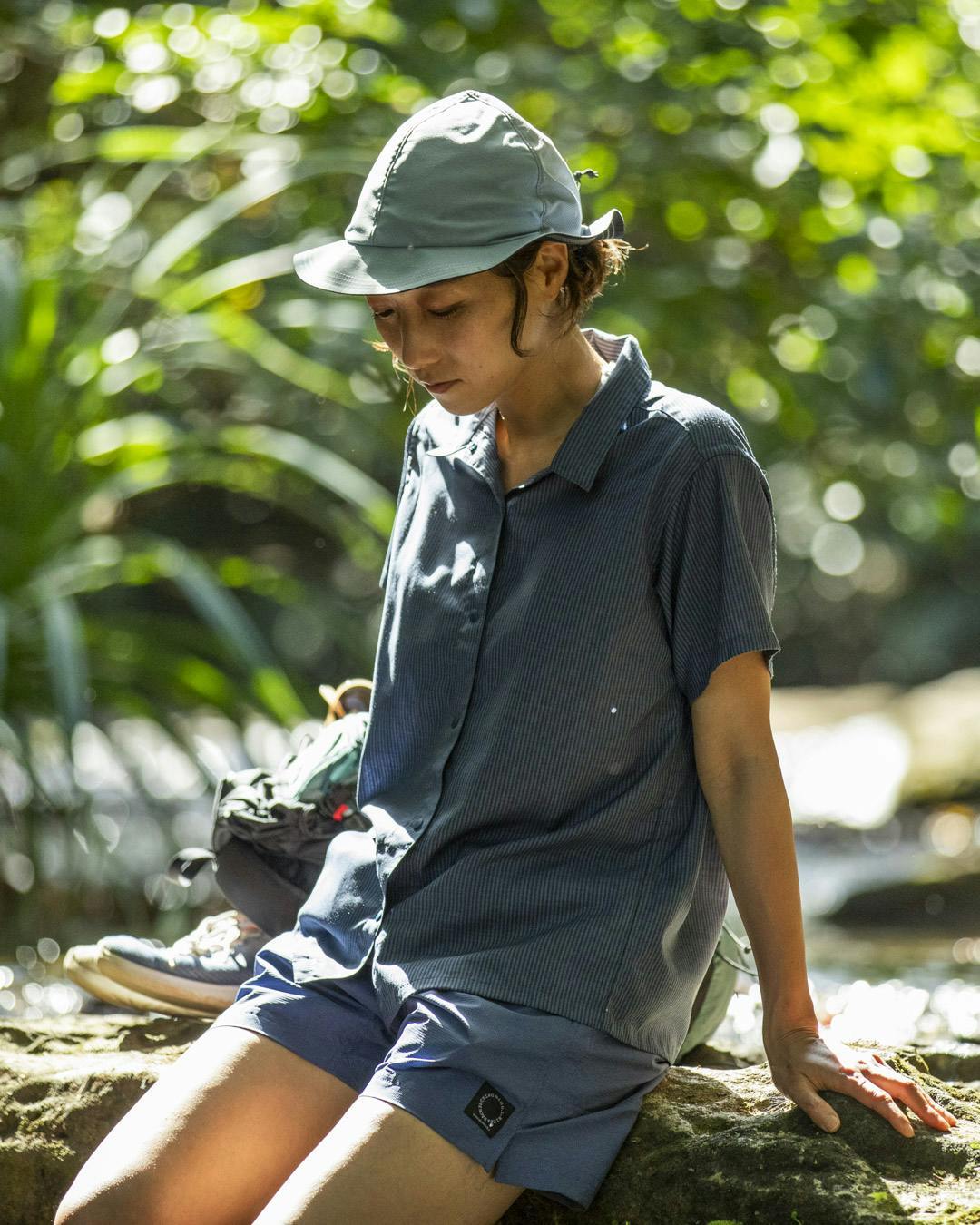 山と道 / MERINO SHORT SLEEVE SHIRT（WOMEN） | st. valley house