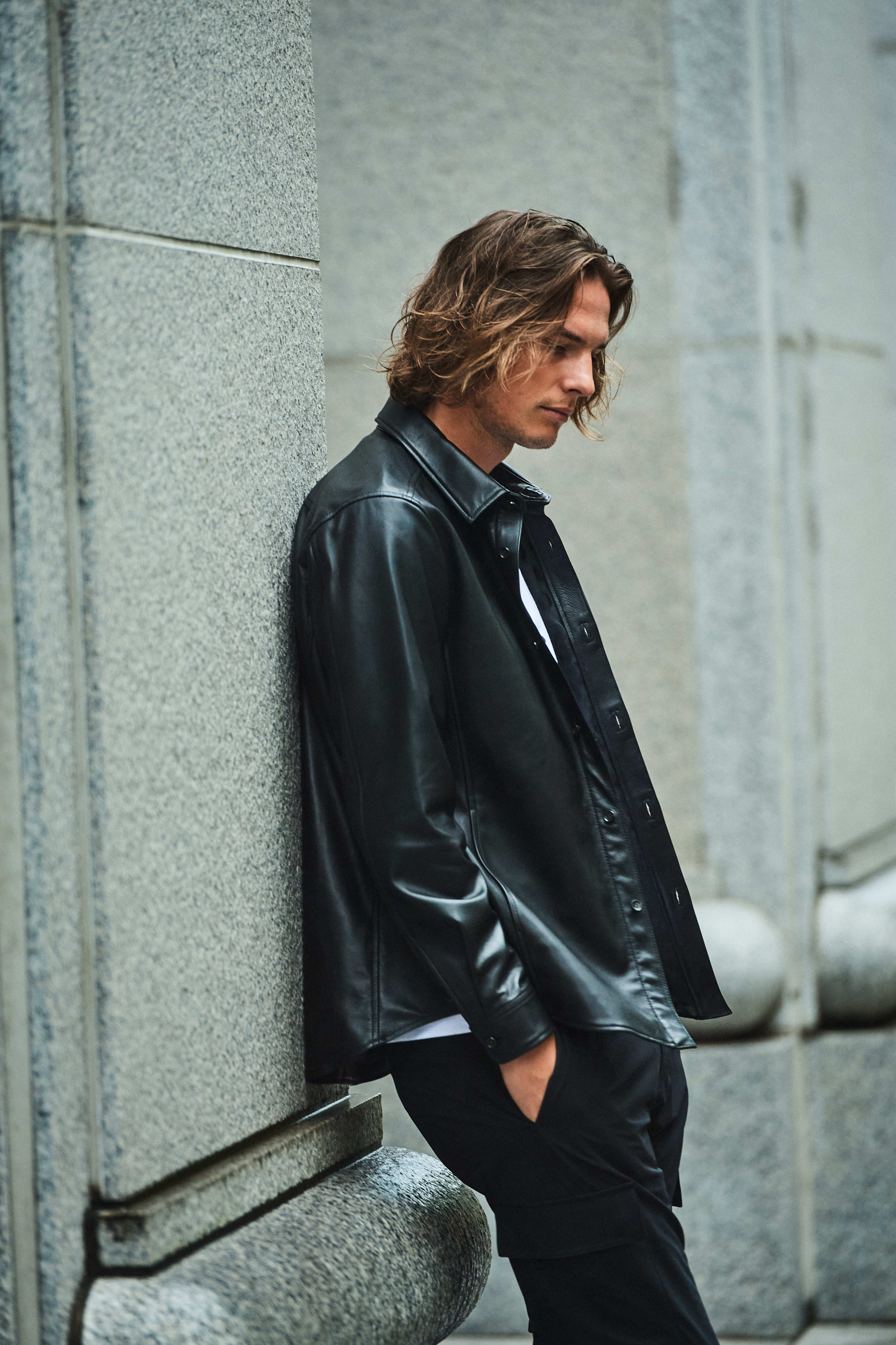 レザー シャツジャケット | ACANTHUS ONLINE STORE