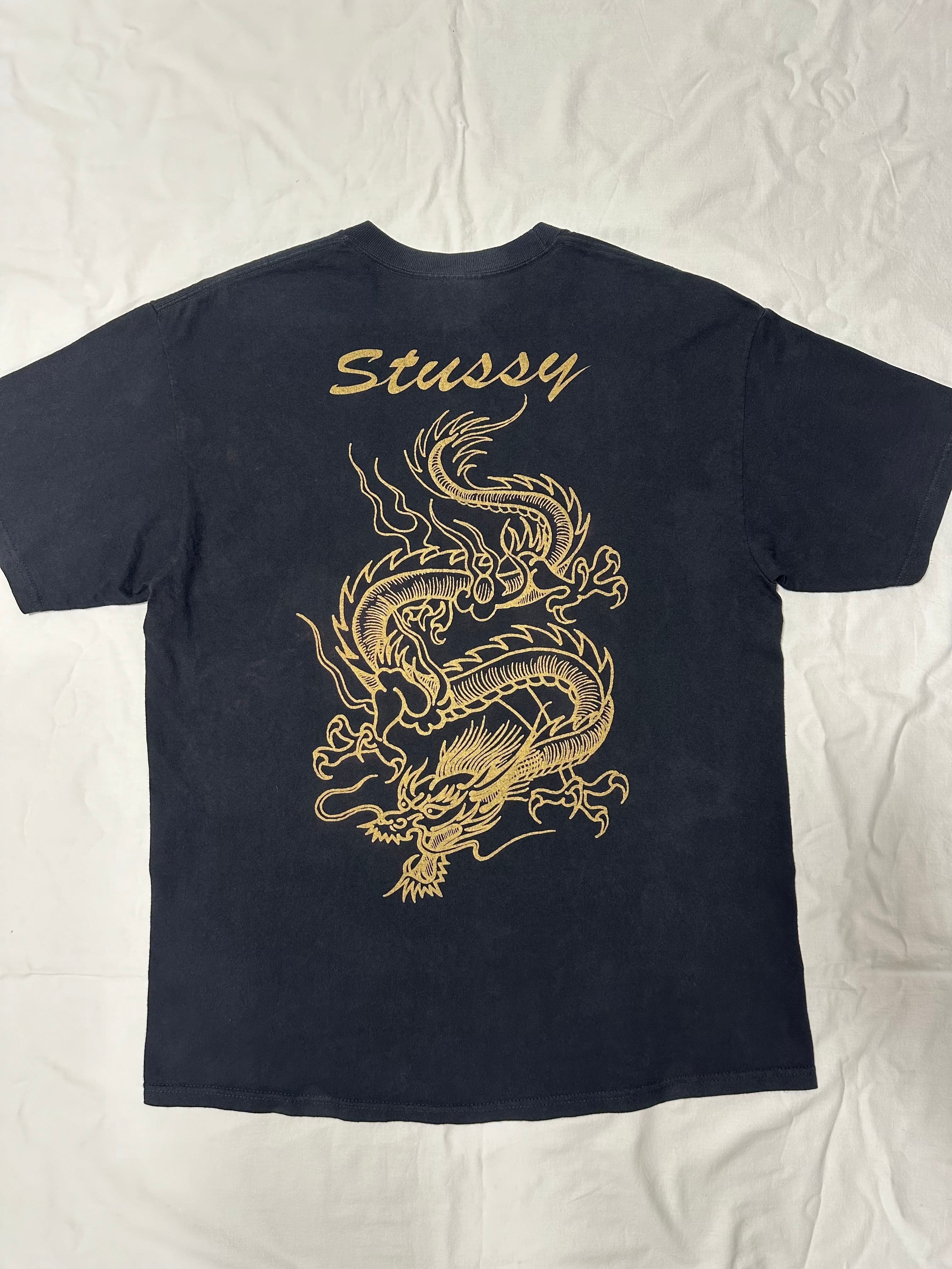 00s STUSSY KOKURA LTD DRAGON TEE. BLACK.L | Lookin'4