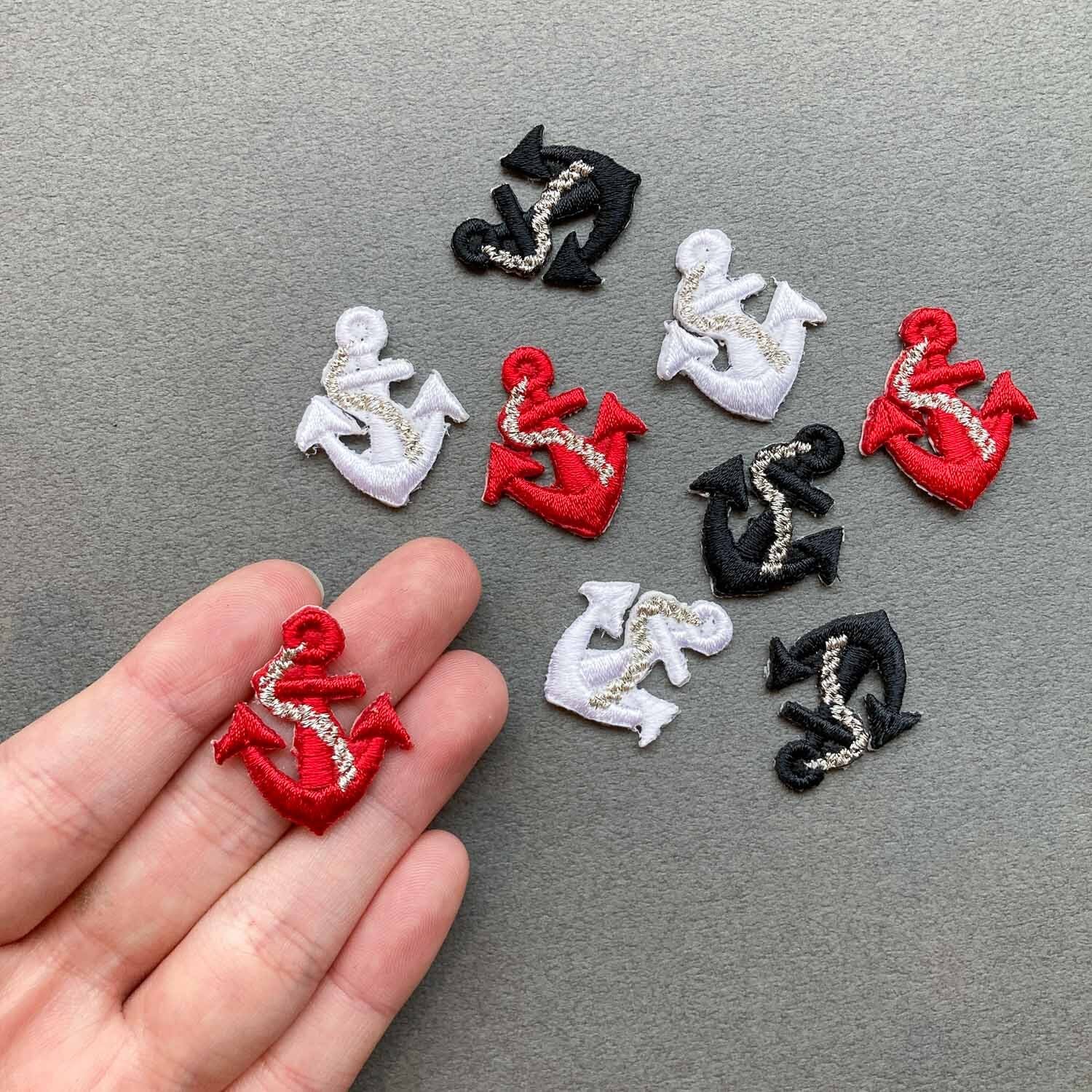 再入荷〉ラメ入り碇マークワッペン 小（28mm） | Dua-アクセサリー