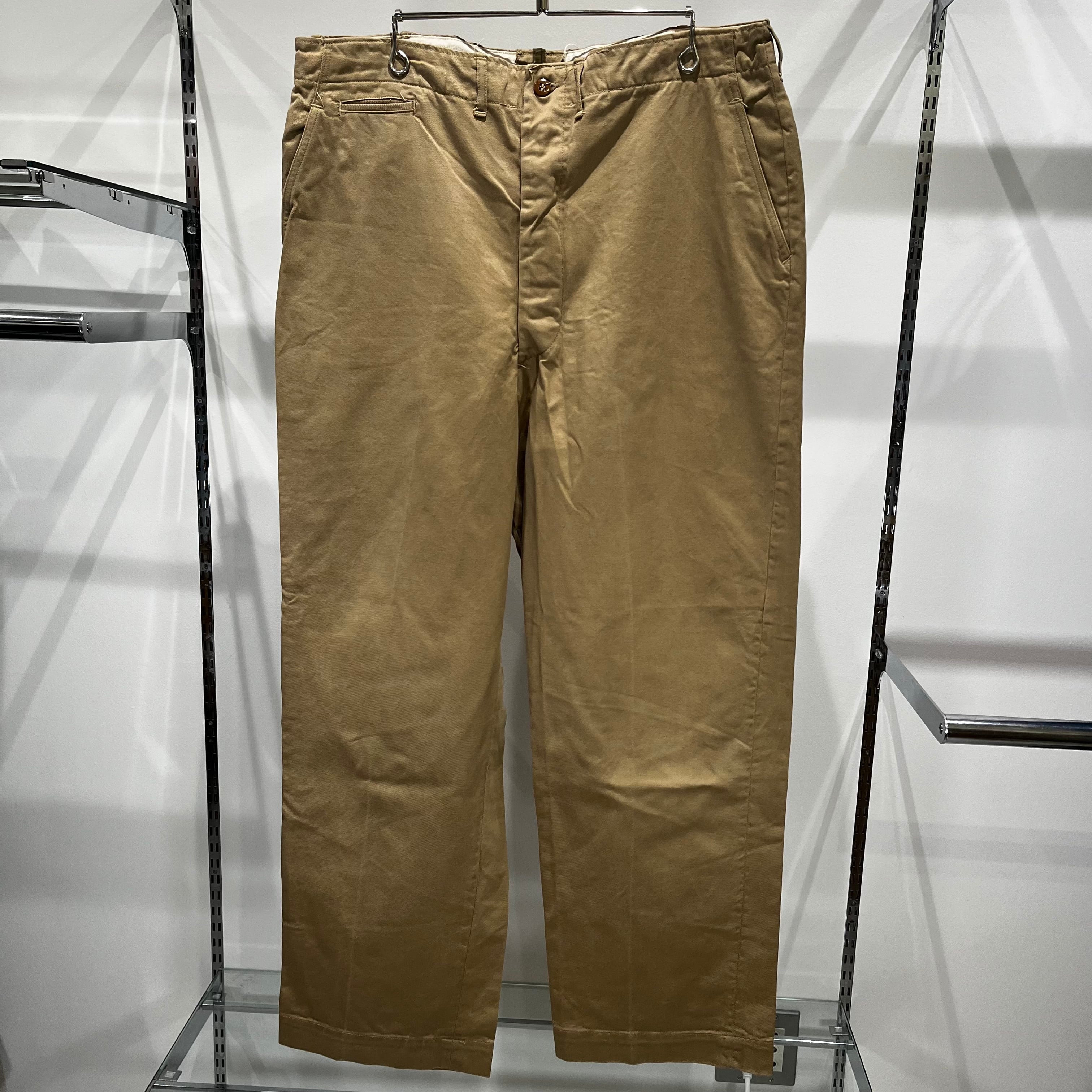 40s US ARMY M-45 45khaki Chino Trousers 45カーキ チノパン 軍チノ
