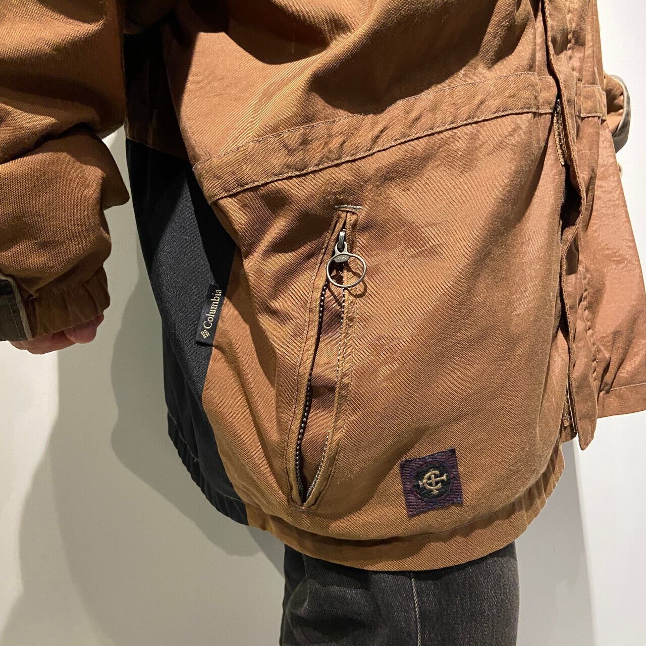 90年代 Columbia コロンビア CONVERT ハイネック スノーボードパーカー