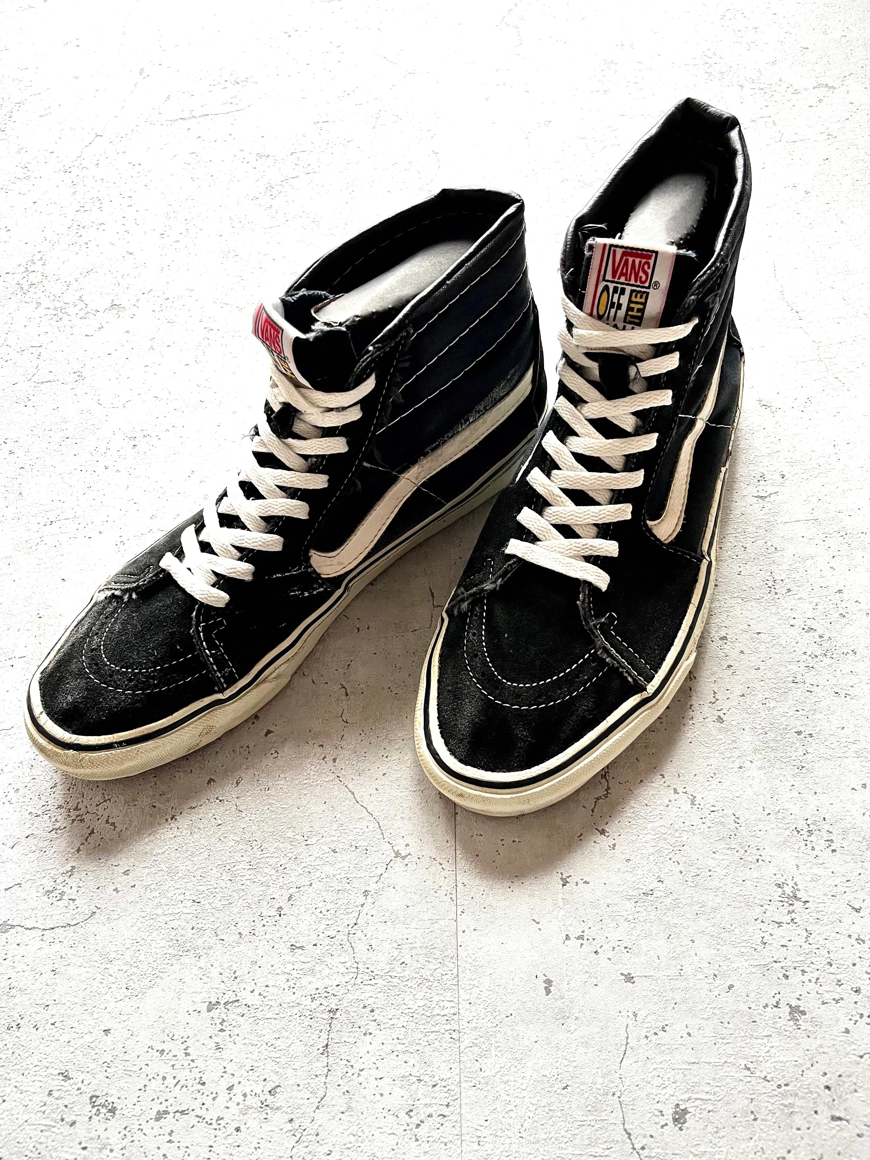 90s USA製 VANS SK-8 HI HI-TOP BLACK OLD VINTAGE アメリカ製 バンズ