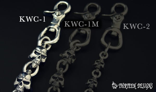 THIRTEENDESIGNS サーティーンデザインズ KWC-1 MAD SKULL WALLET