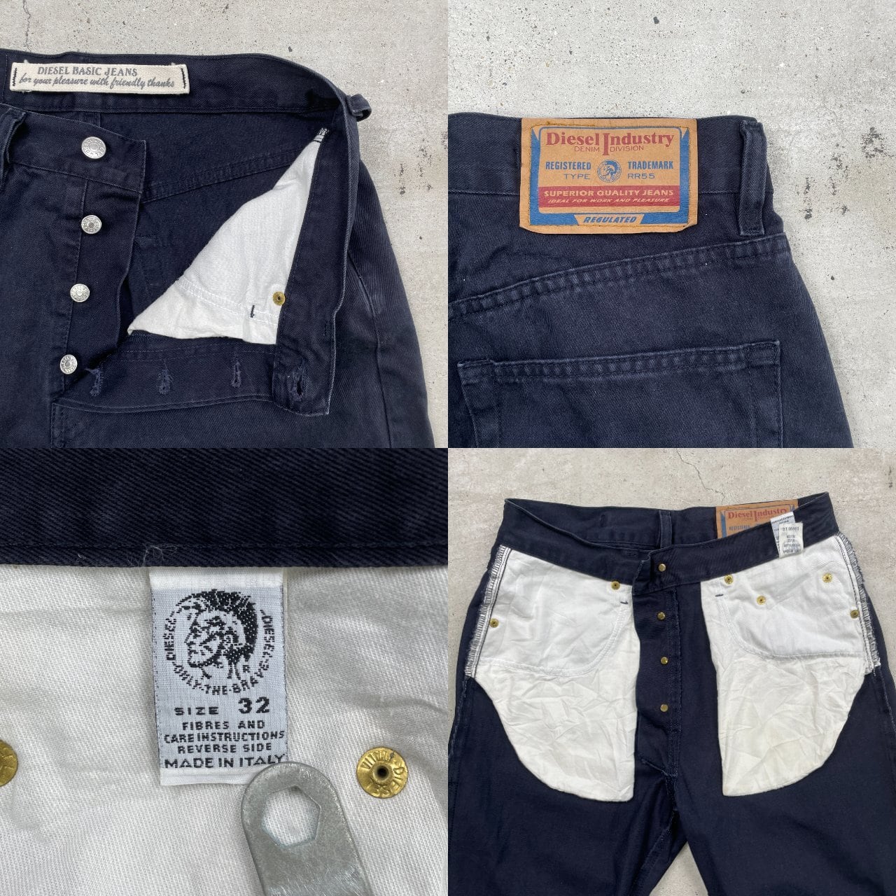 90年代~00年代 イタリア製 DIESEL ディーゼル カラーデニムパンツ