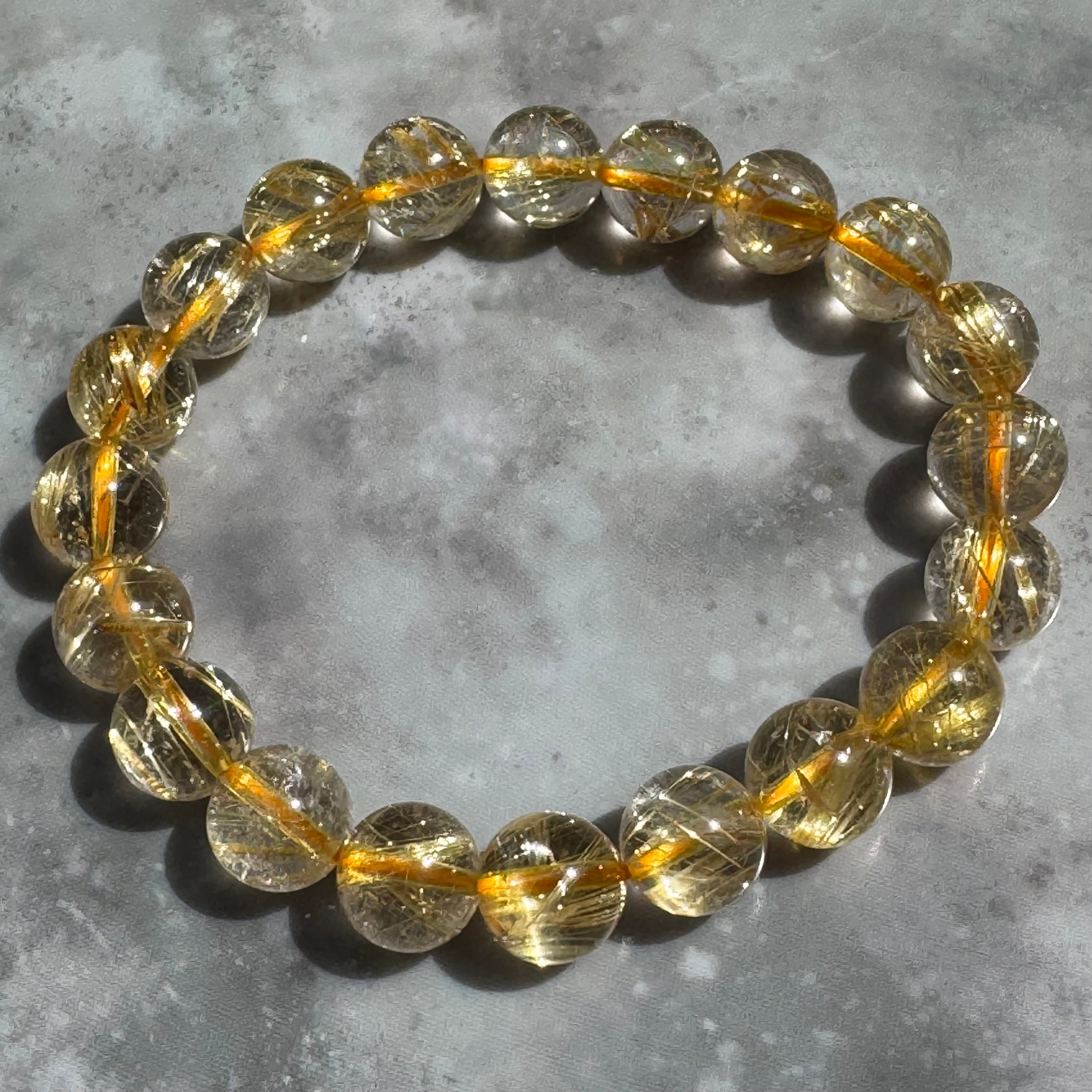 ゴールドルチルクォーツ 貔貅（ヒキュウ）ブレスレット | 天然石 Kanon