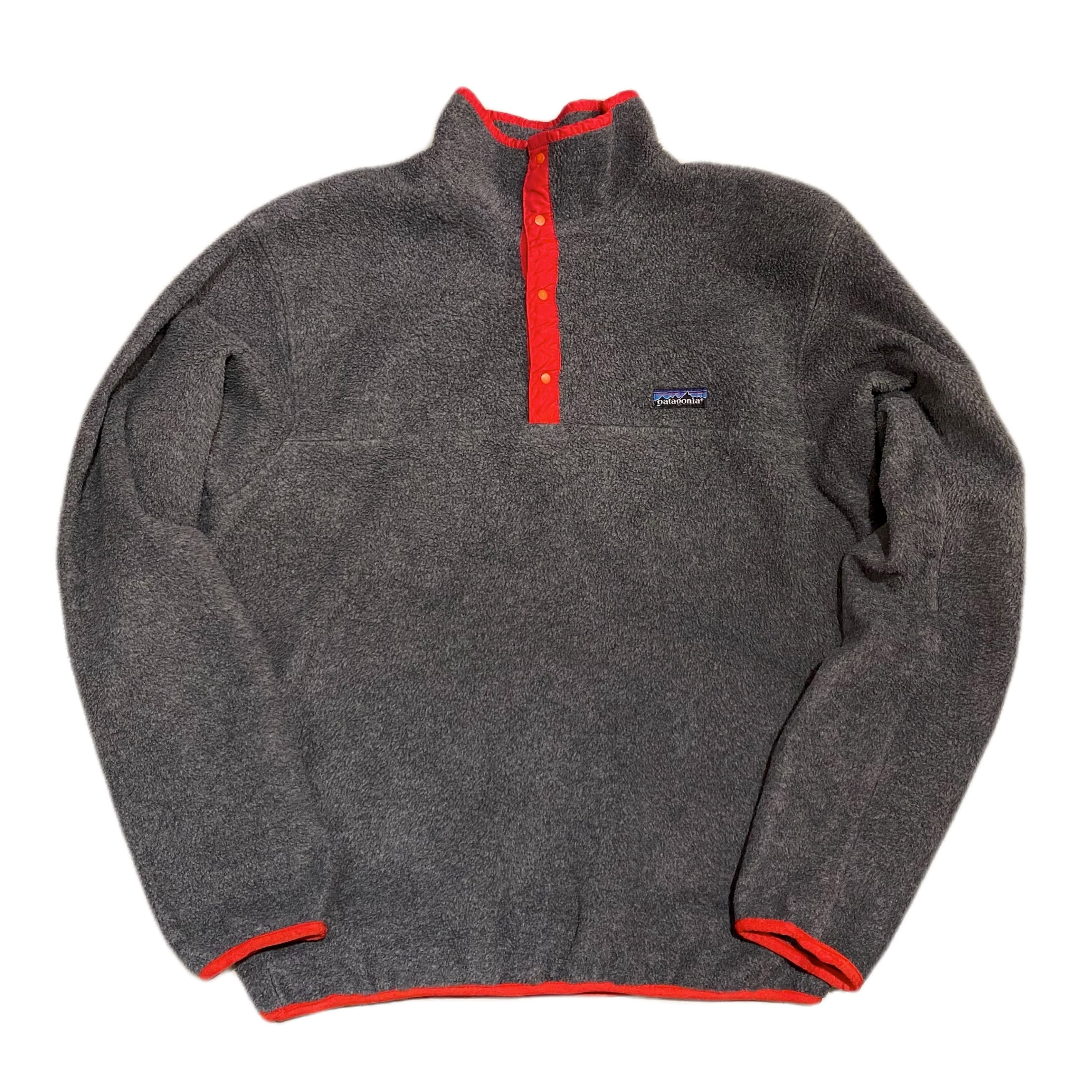 80s パタゴニア PATAGONIA シンチラ フリース スナップT【M】グレー