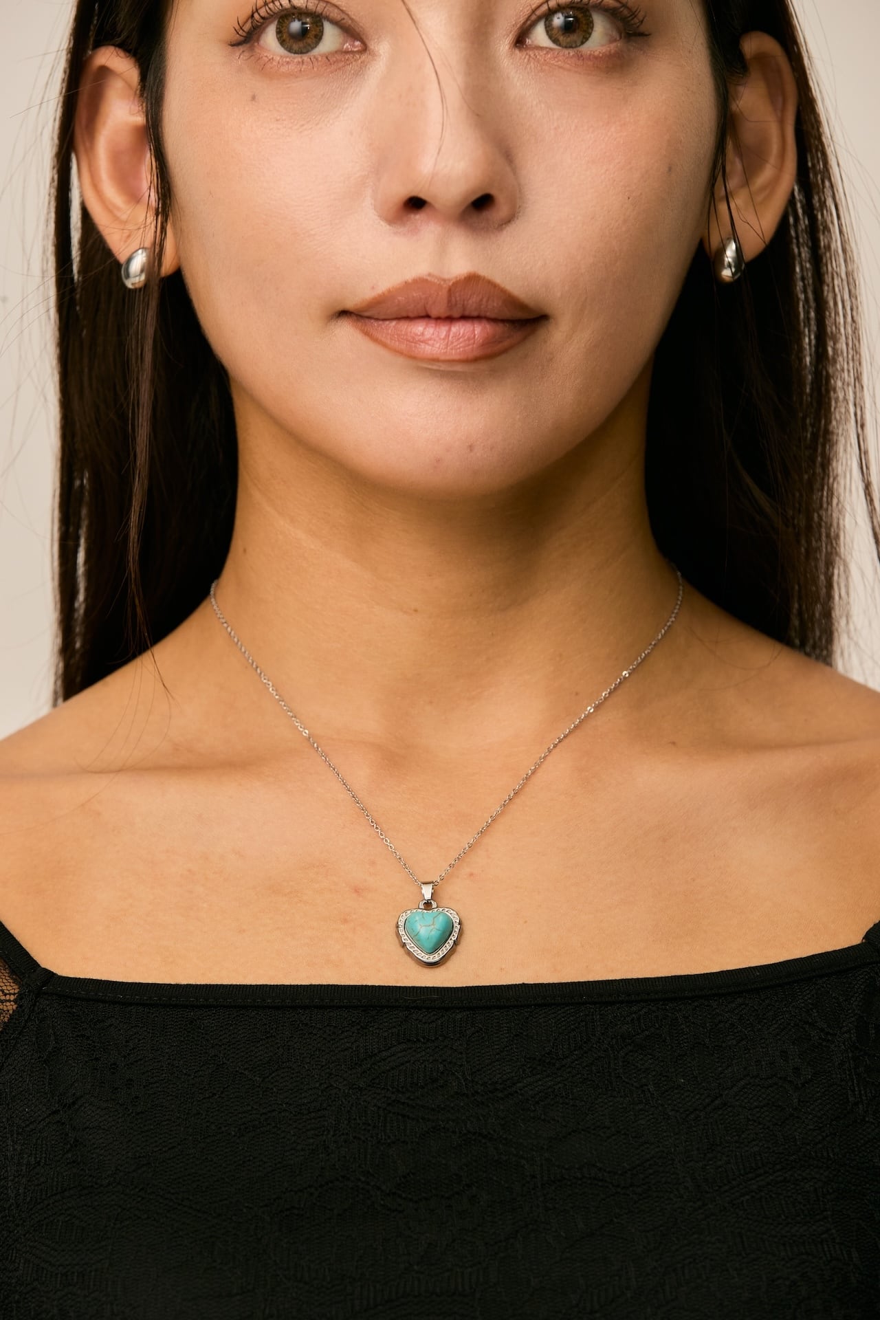 lufine】Heart turquoise necklace | IRIEBEACH