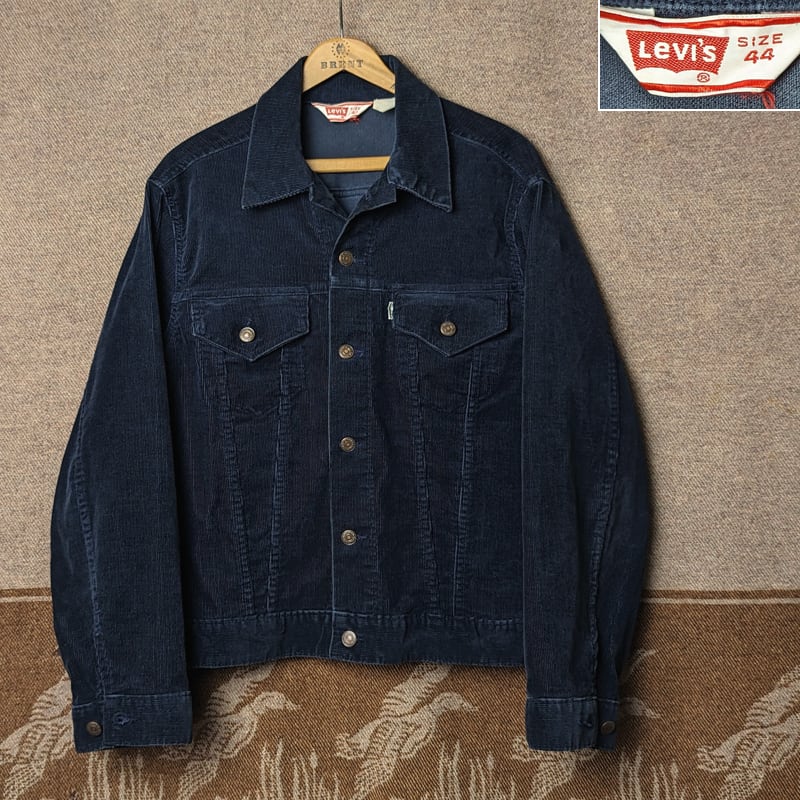 70s～ Levi's 70505-1517 Corduroy Jacket (44) NAVY | Wonder Wear