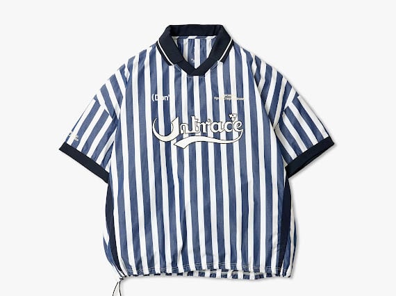 UNTRACE) STRIPE FOOTBALL GAME SHIRT S/S | apt335nyc
