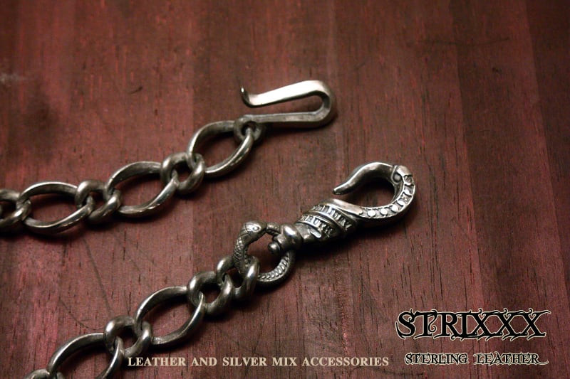 03 大コマウォレットチェーン | STRIXXX sterling leather