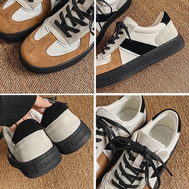 予約販売】スニーカー 韓国 メンズ キャンバス スエード 靴 ブラック