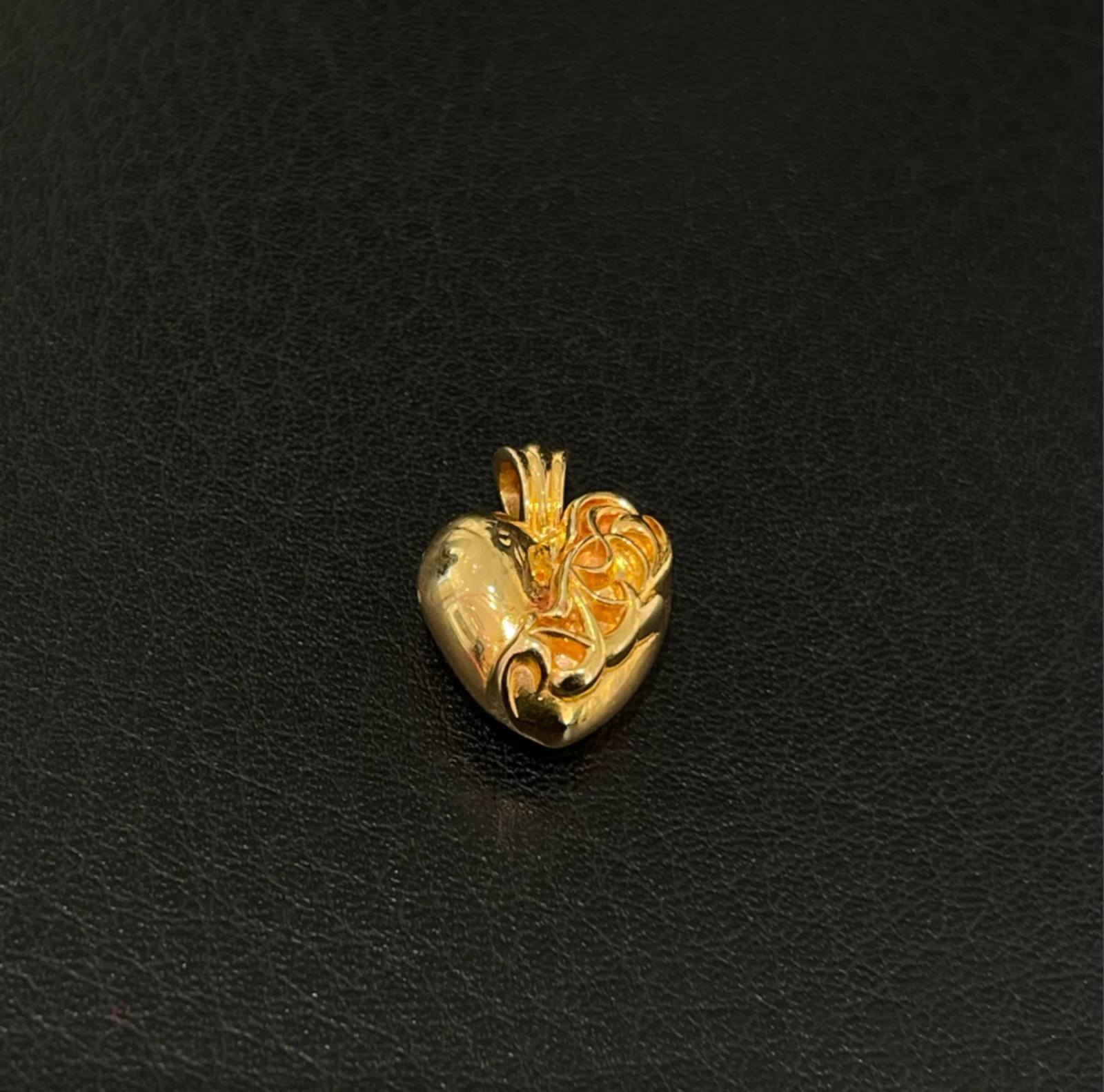 CHROME HEARTS クロムハーツ ペンダントトップ ハートクロス チャーム