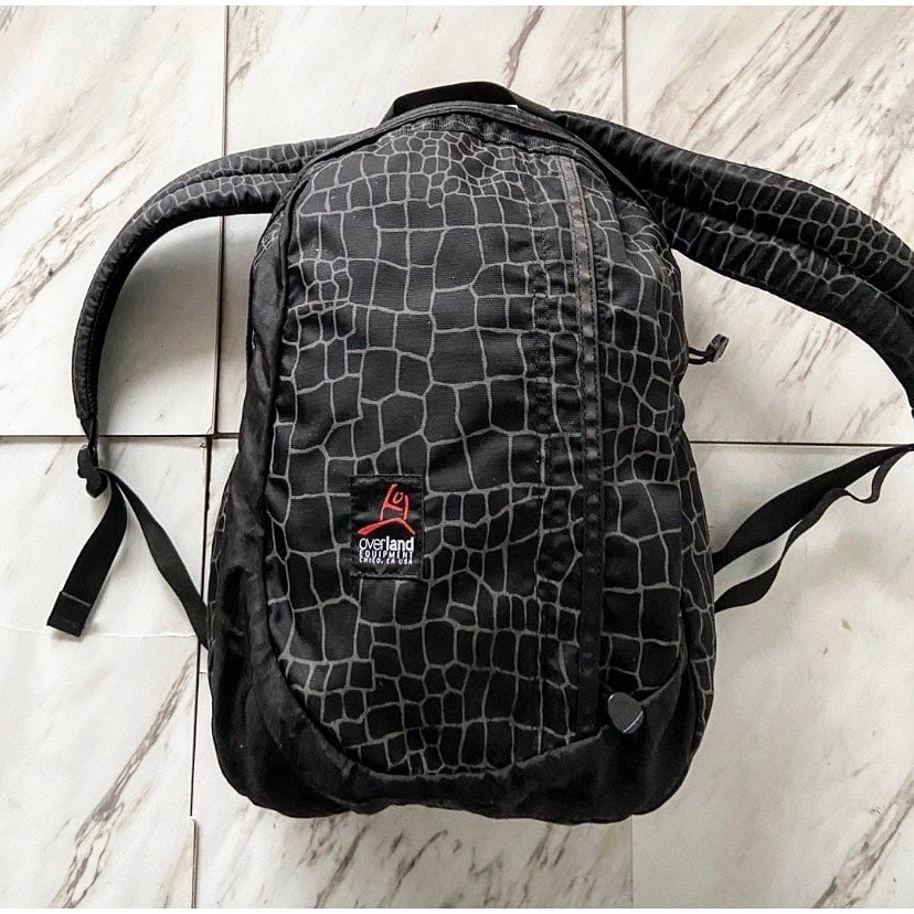 90s made in usa overland equipment spider web nylon day bag | protocol